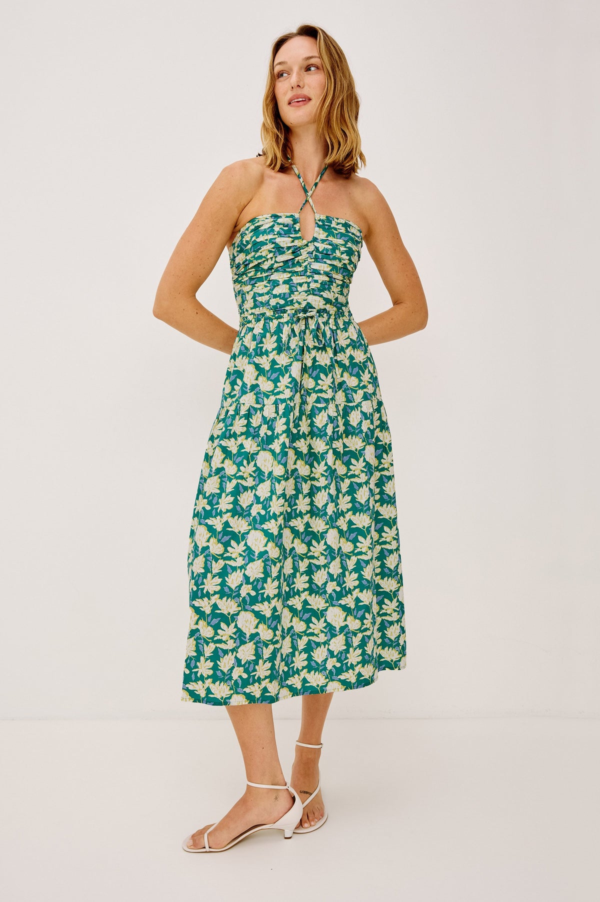 Irene Dress - Green Mayflower