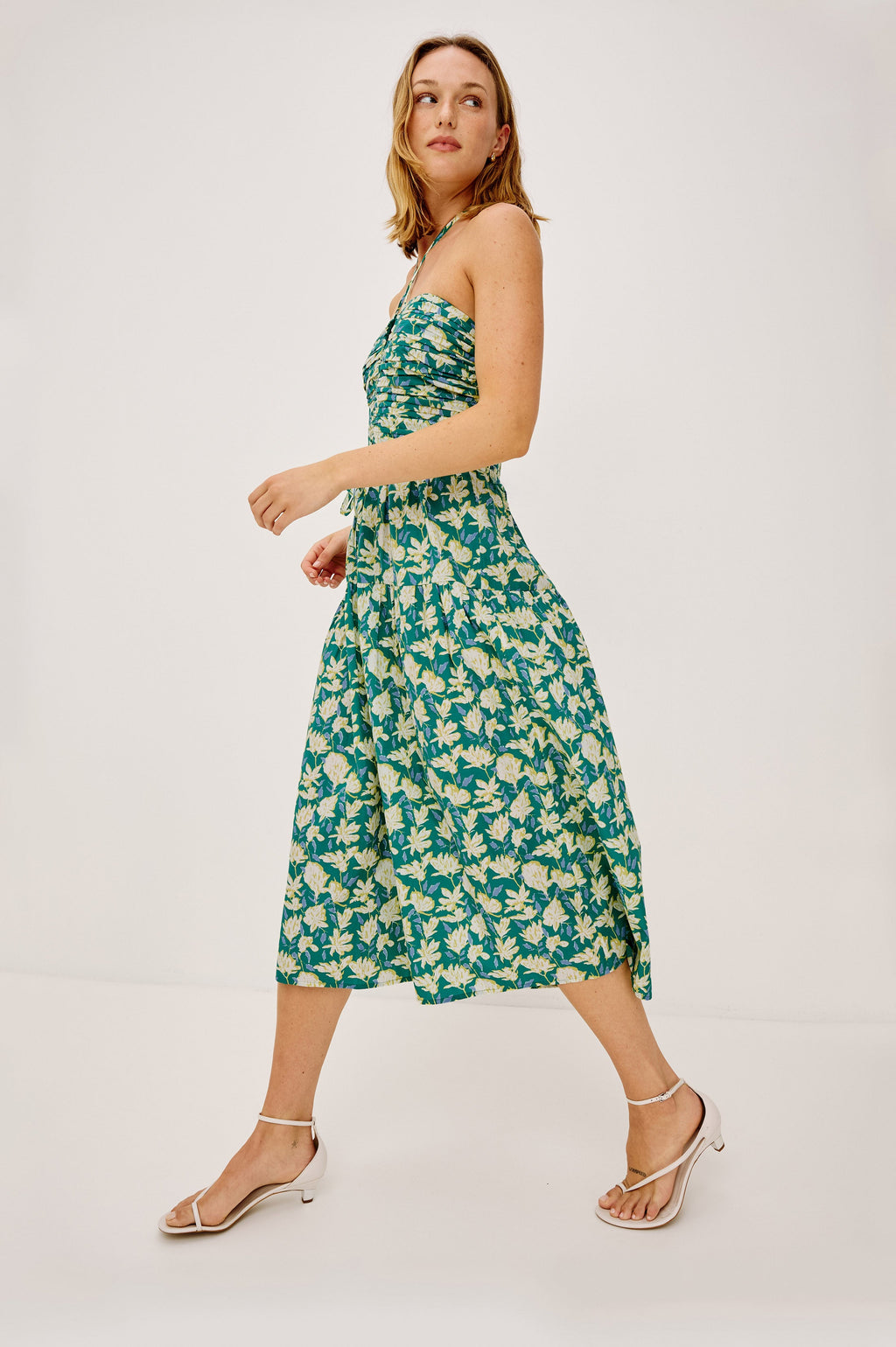 Irene Dress - Green Mayflower