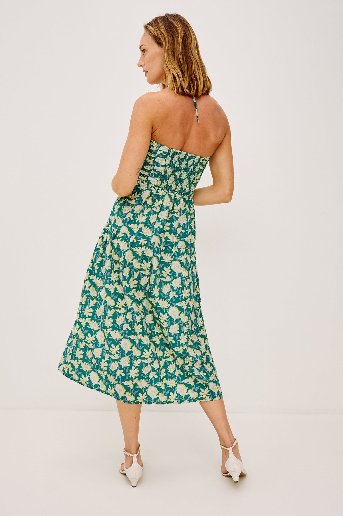 Irene Dress - Green Mayflower