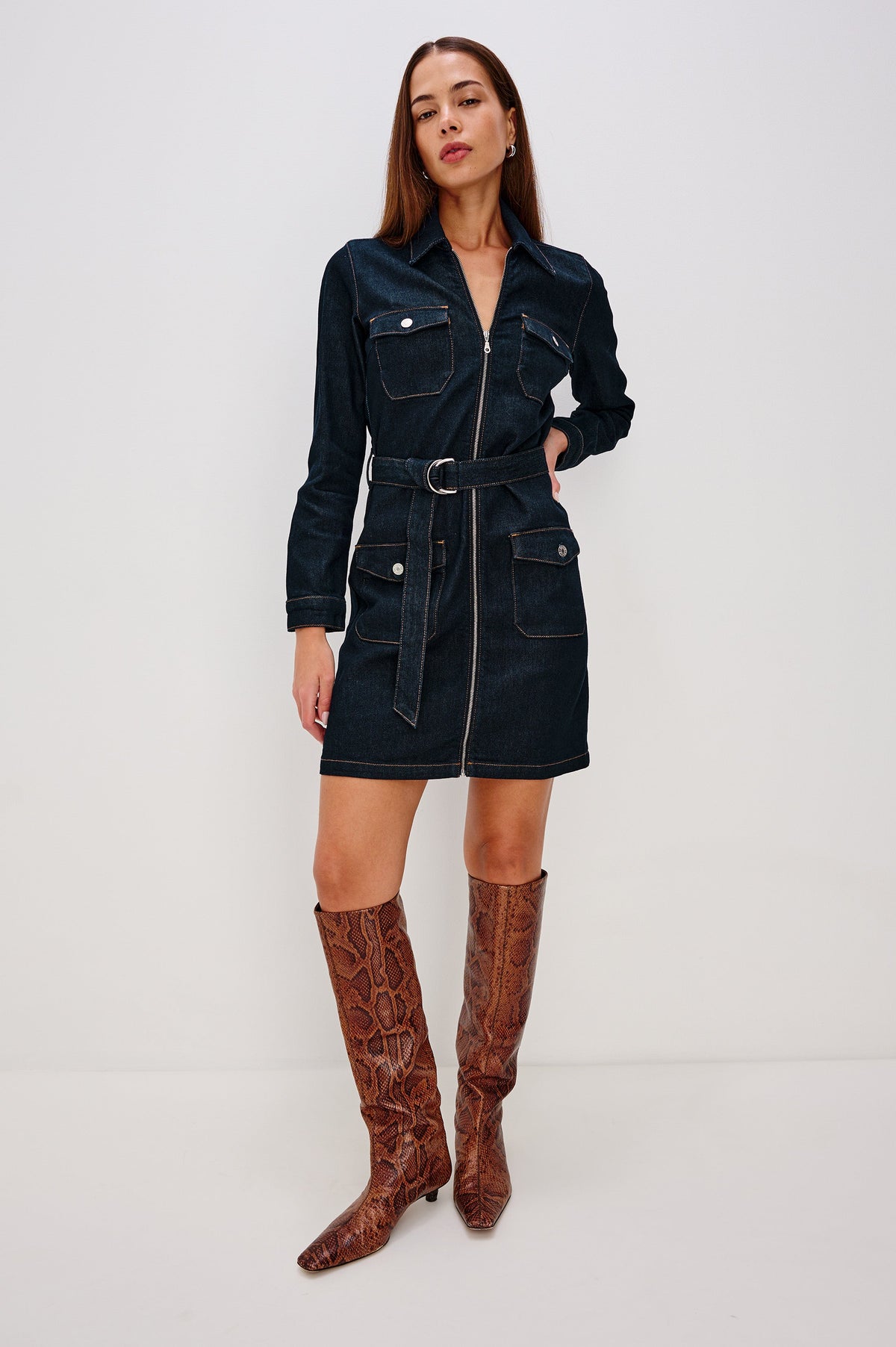 Jefferson Dress - Midnight Blues