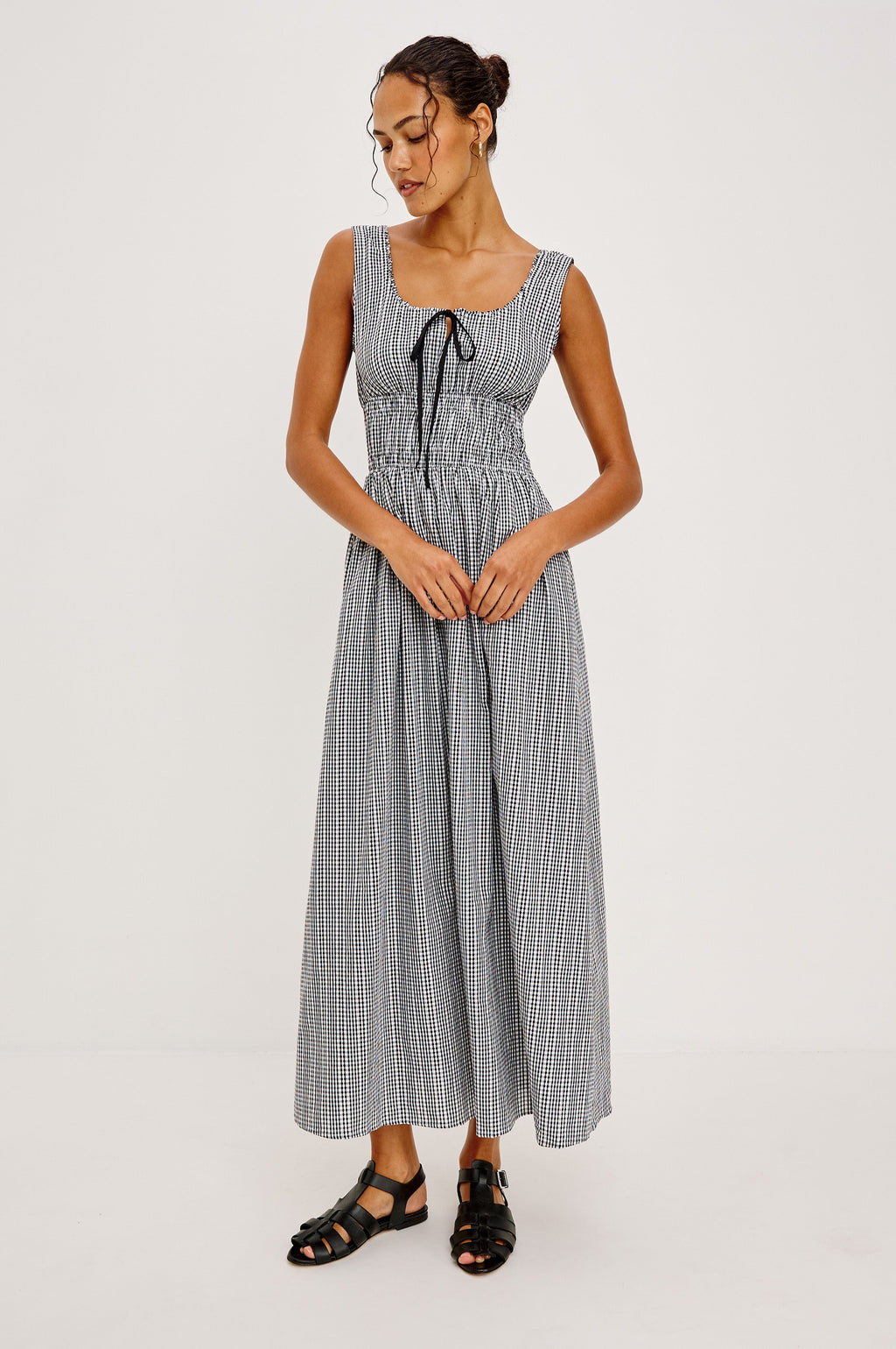 Jordie Dress - Black Gingham