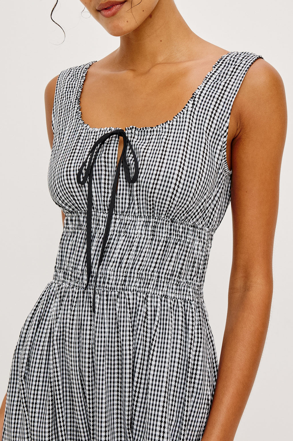 Jordie Dress - Black Gingham