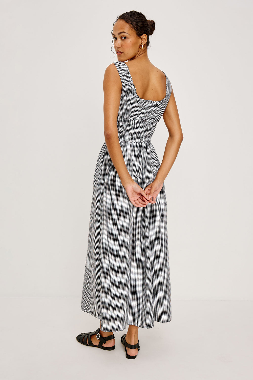 Jordie Dress - Black Gingham