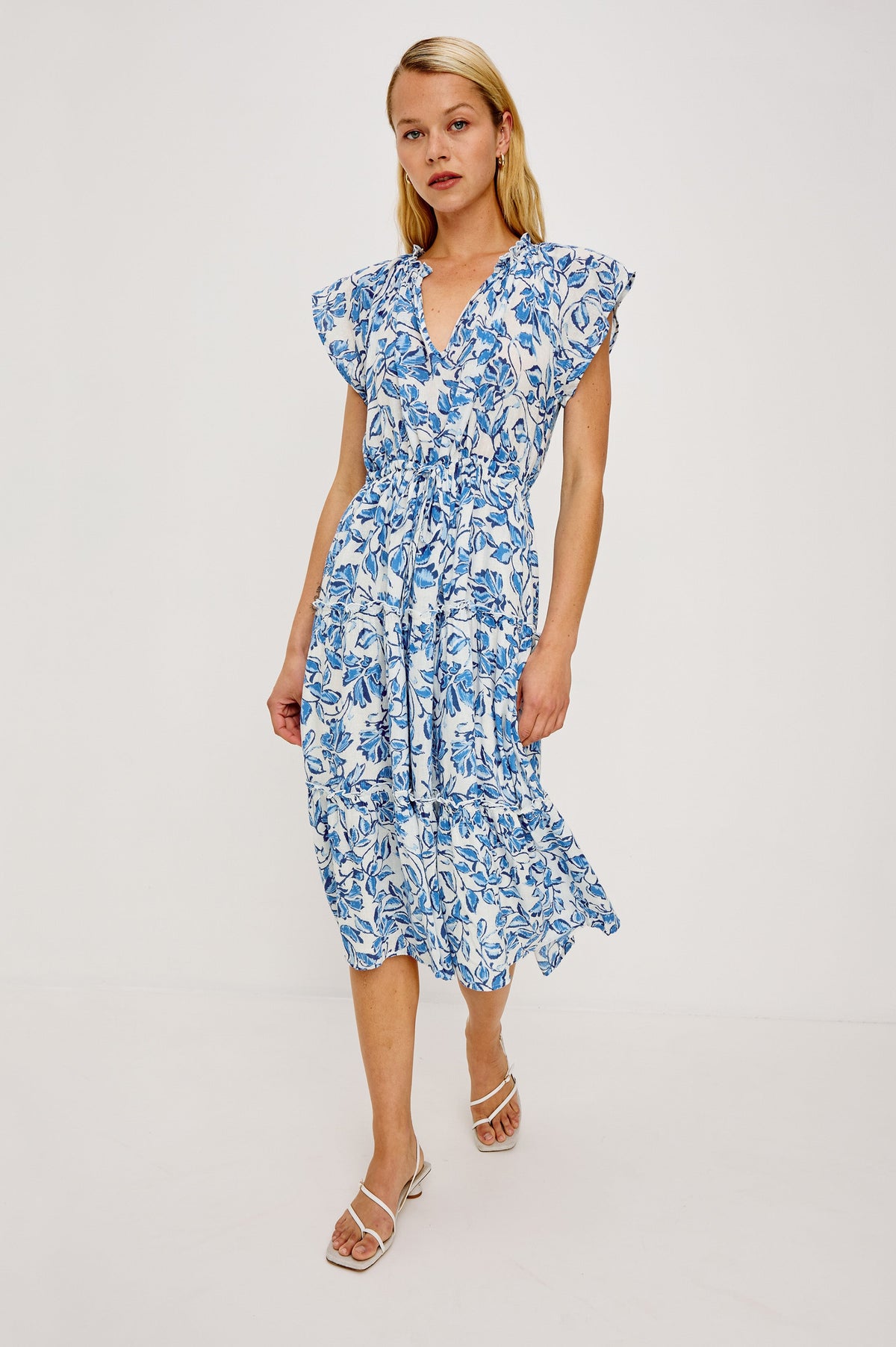 Juni Dress - Azure Jasmine