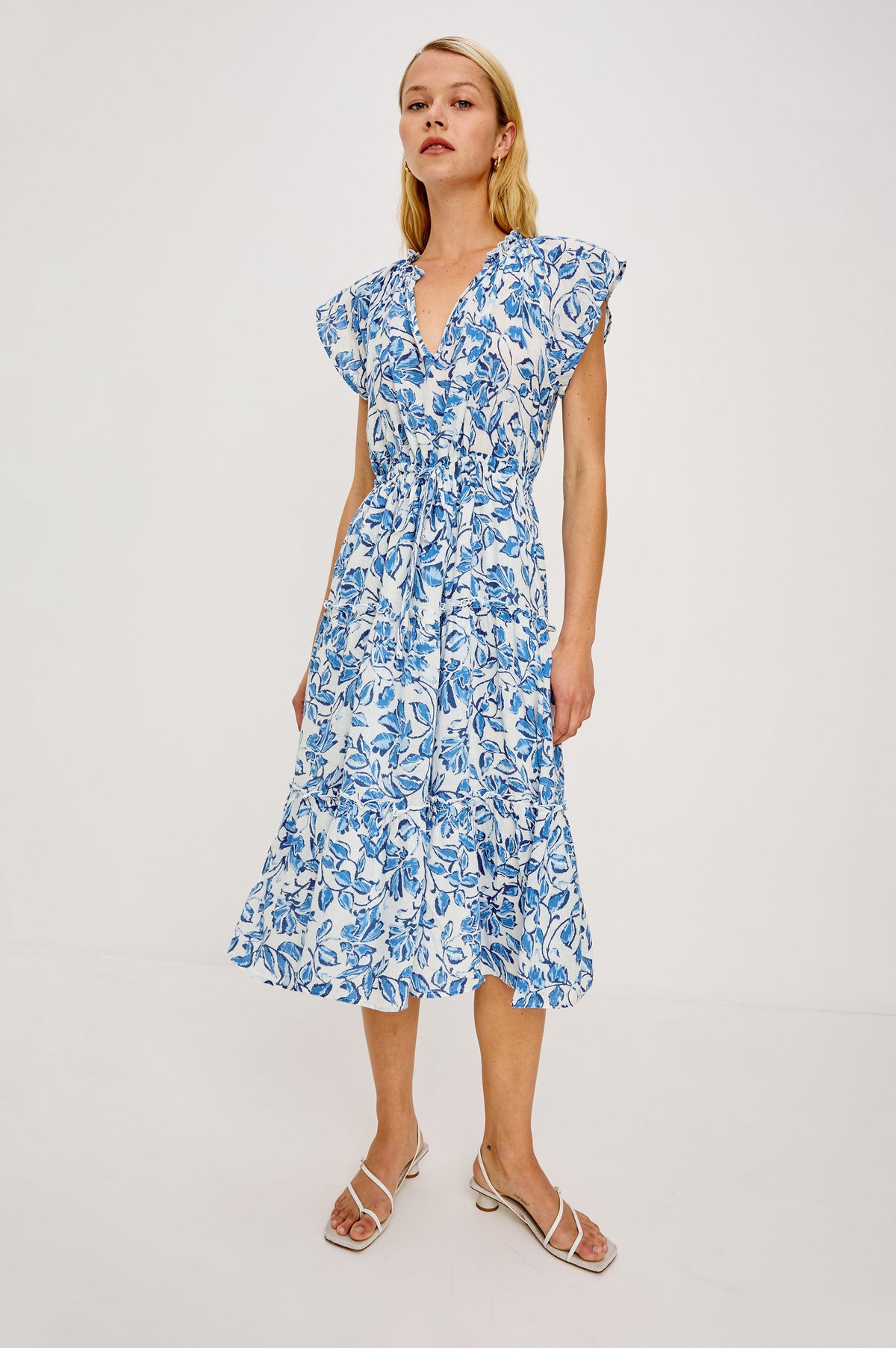 Juni Dress - Azure Jasmine