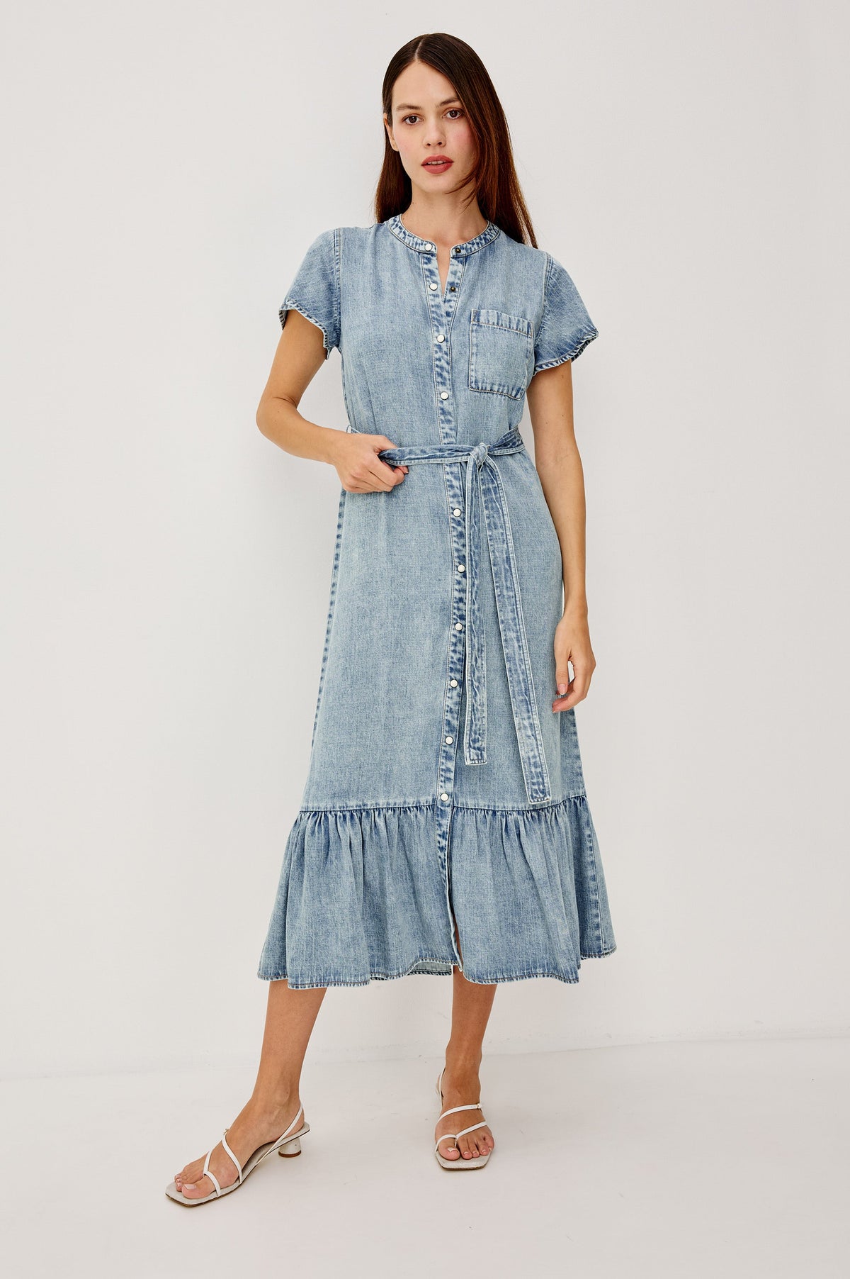 Kahlo Dress - Faded Indigo