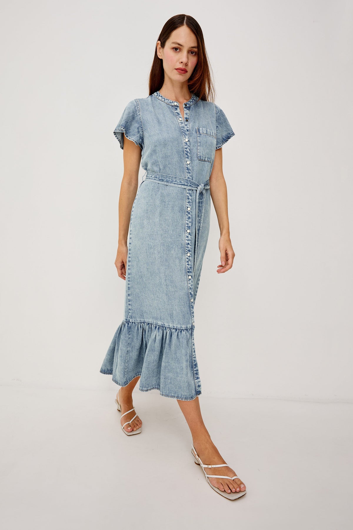 Kahlo Dress - Faded Indigo