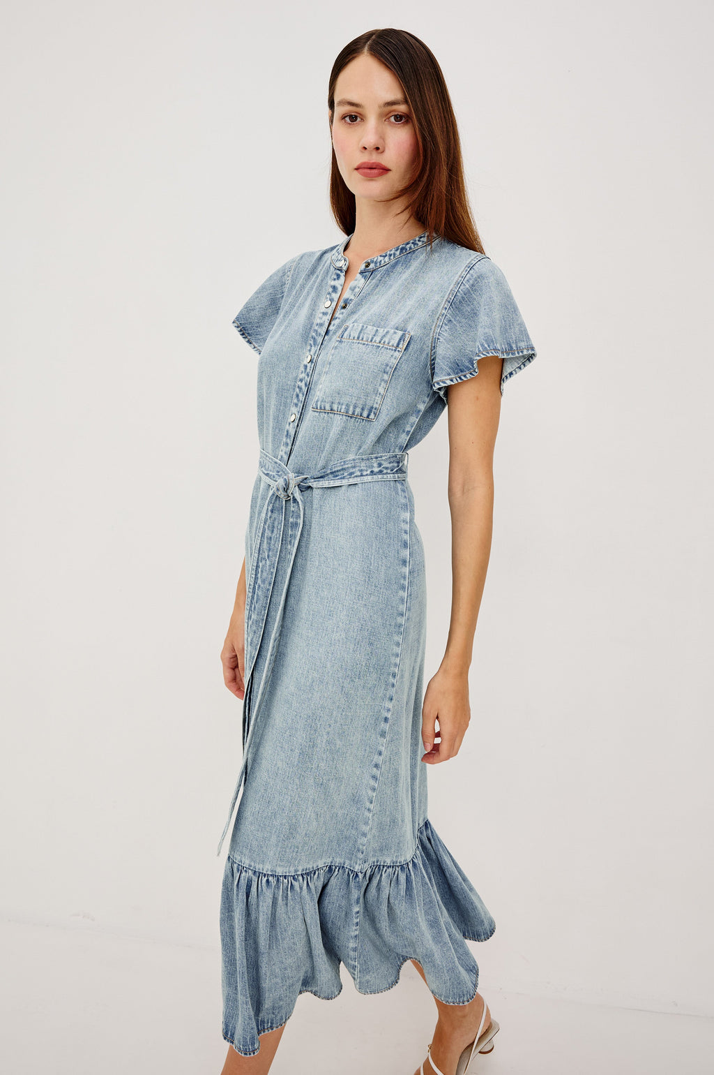 Kahlo Dress - Faded Indigo