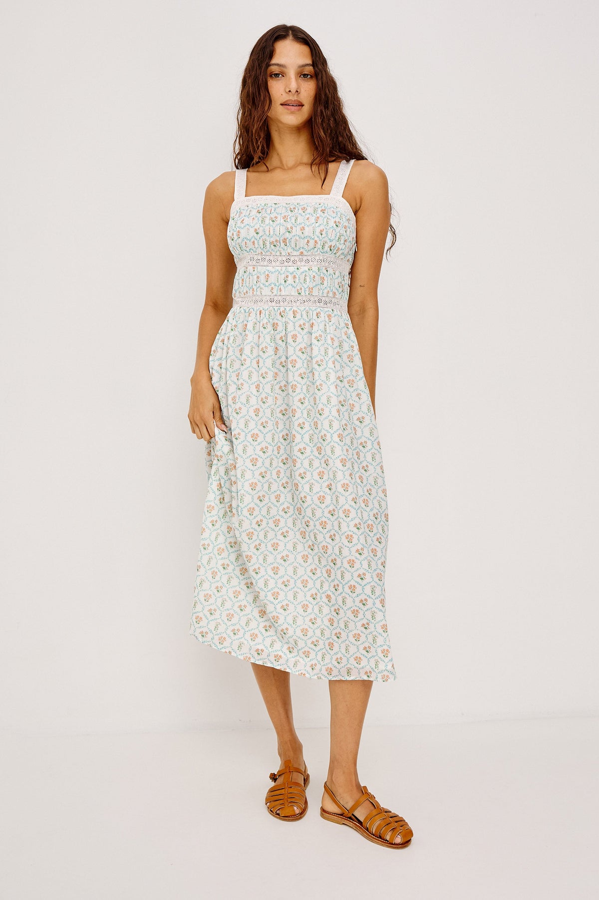 Kimiko Dress - Peach Peony