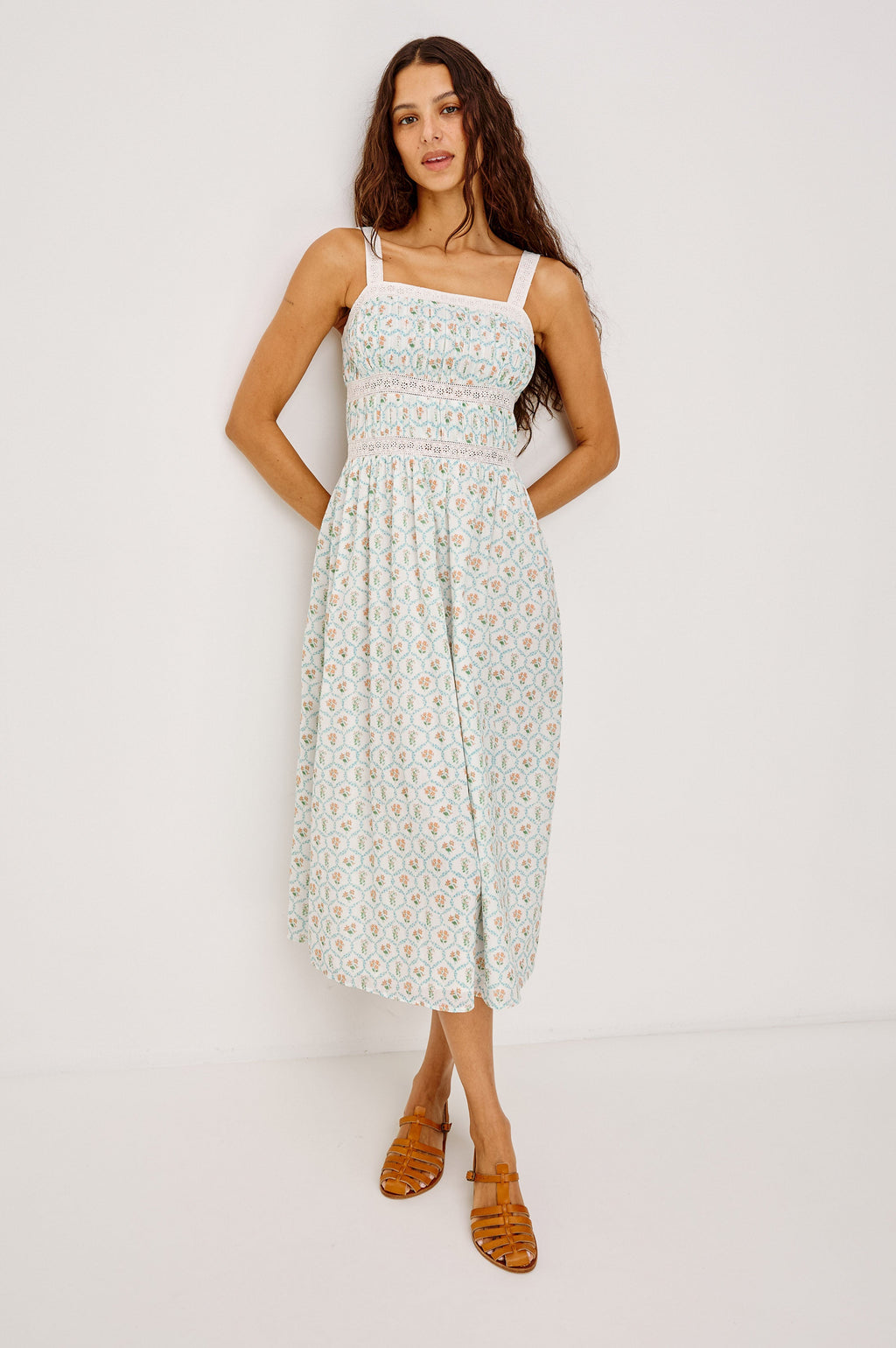Kimiko Dress - Peach Peony
