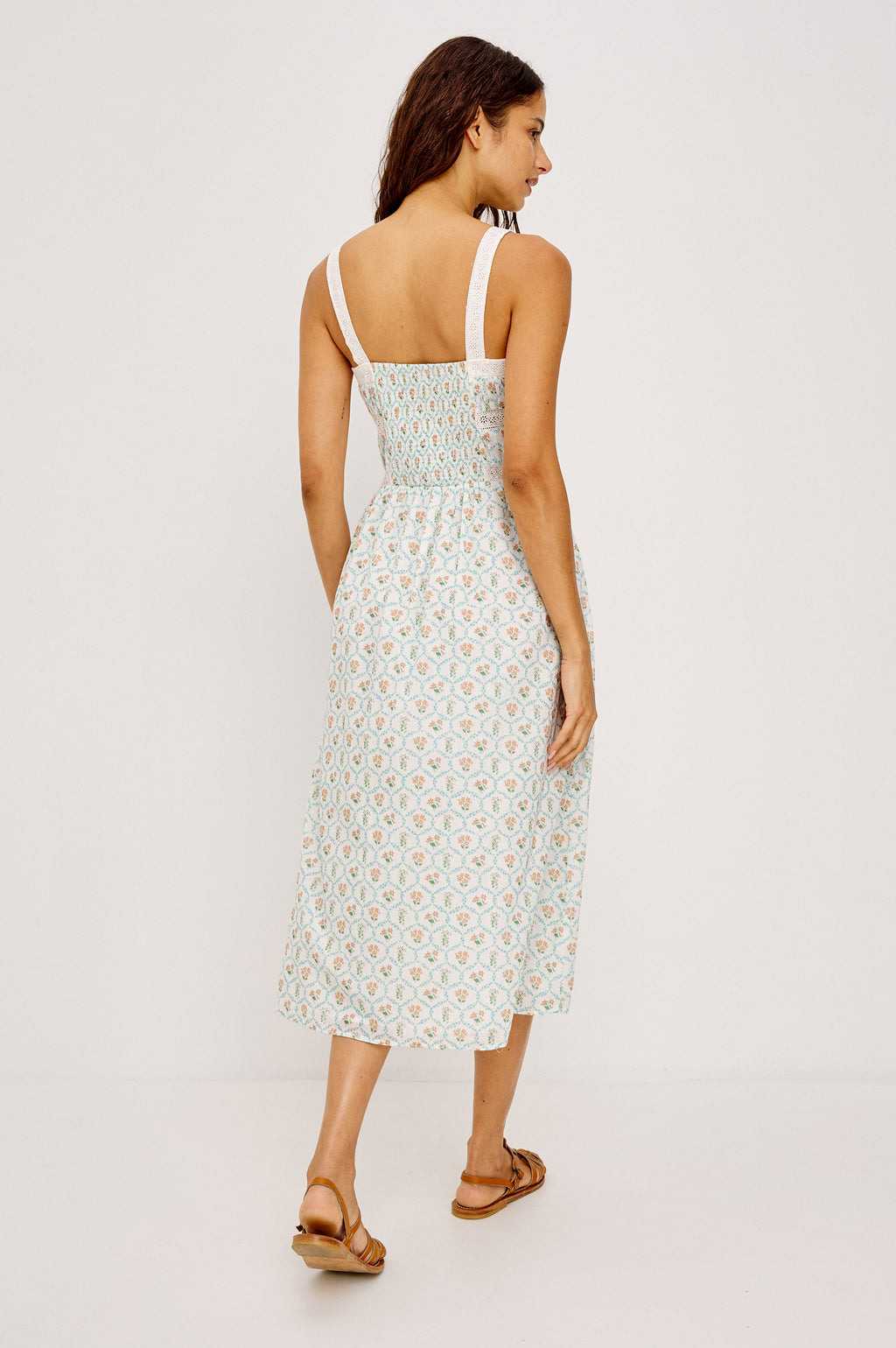 Kimiko Dress - Peach Peony