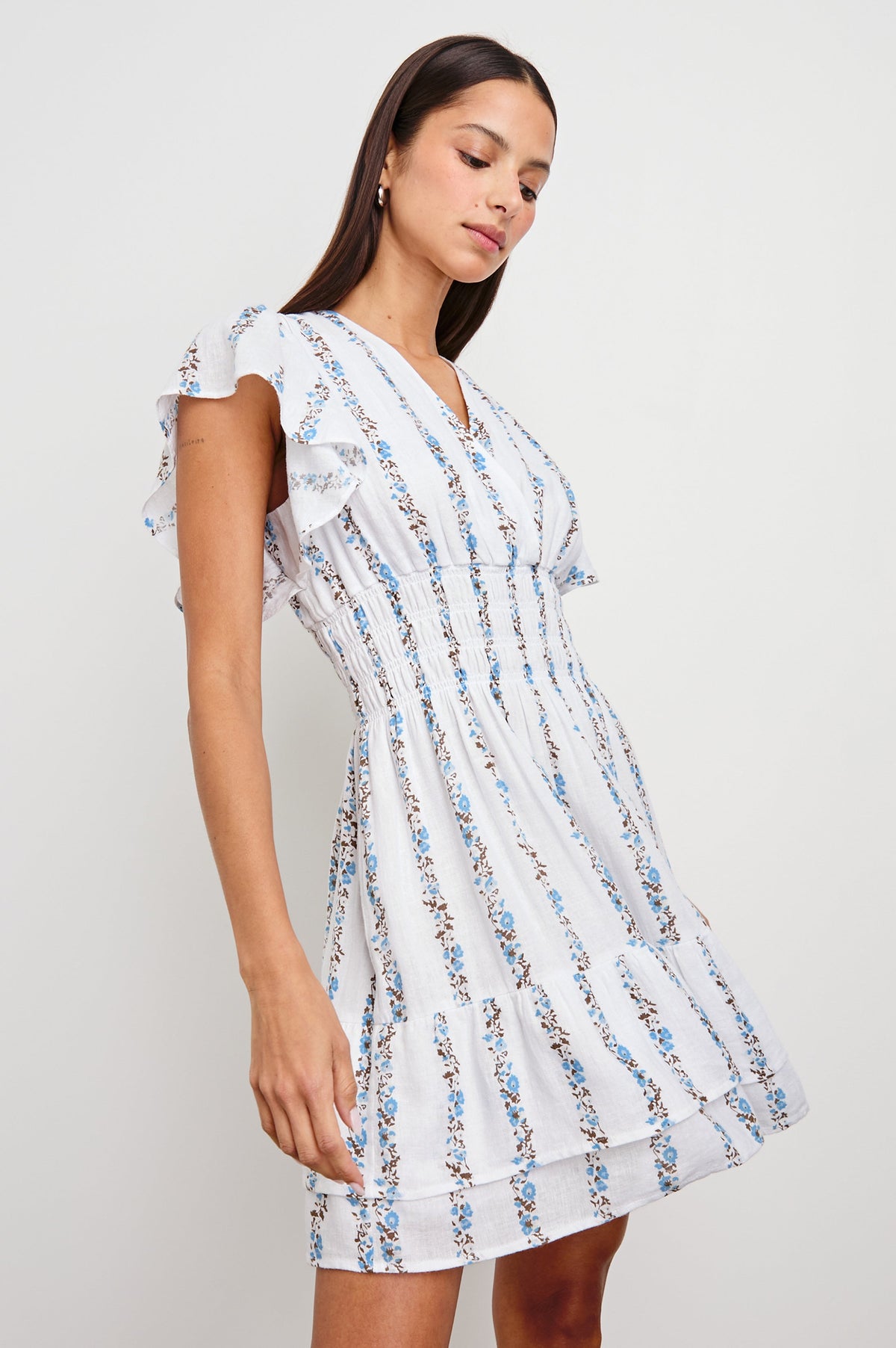 Kimora Dress - Bluebell Stripe