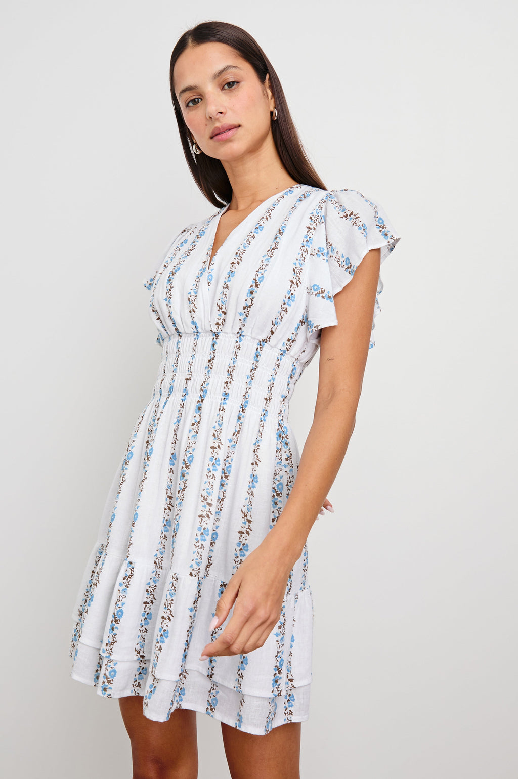Kimora Dress - Bluebell Stripe