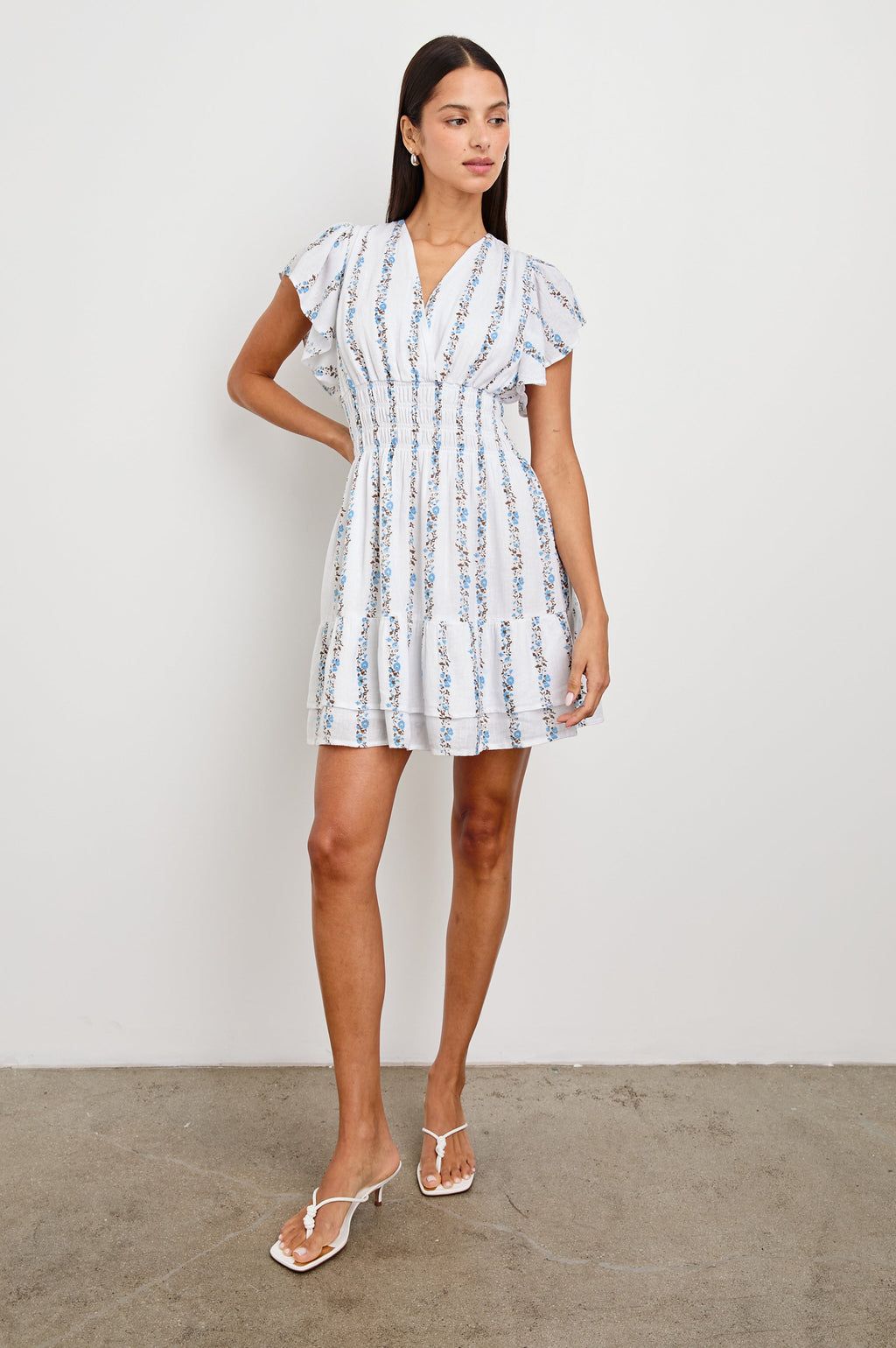 Kimora Dress - Bluebell Stripe