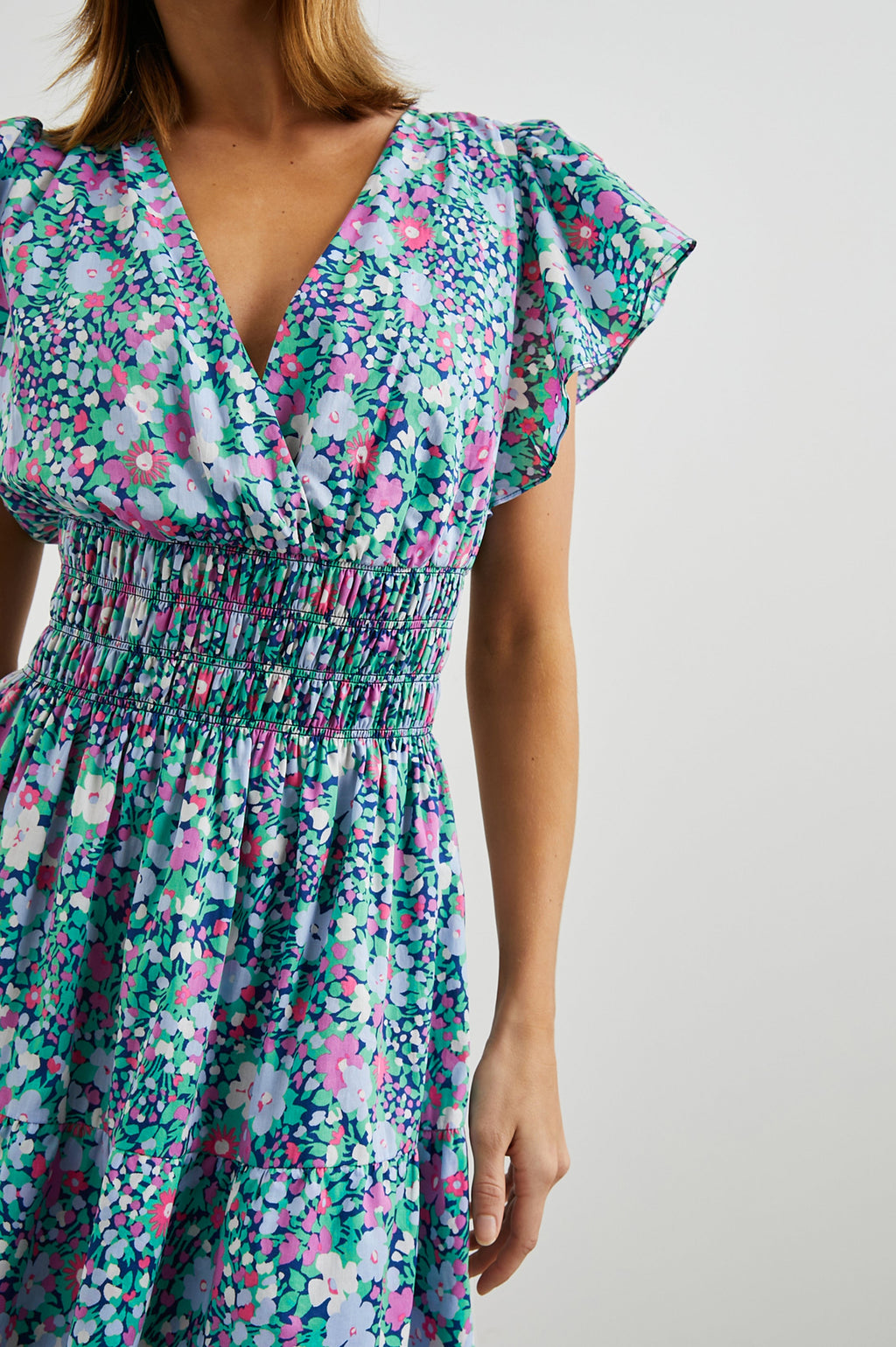 Kimora Dress - Navy Leilani Floral