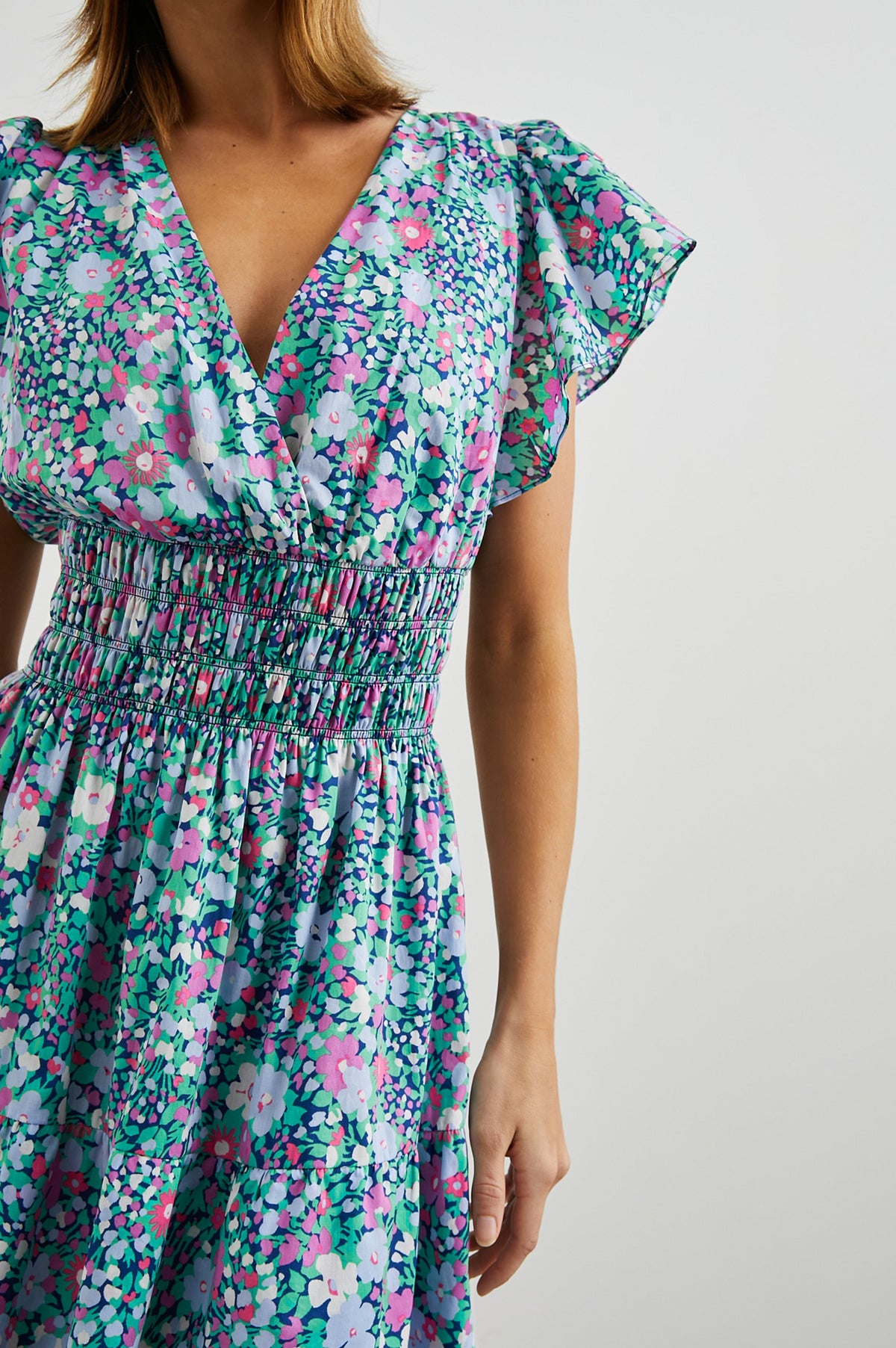 Kimora Dress - Navy Leilani Floral