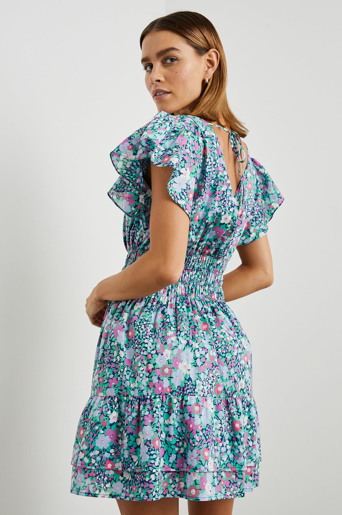 Kimora Dress - Navy Leilani Floral