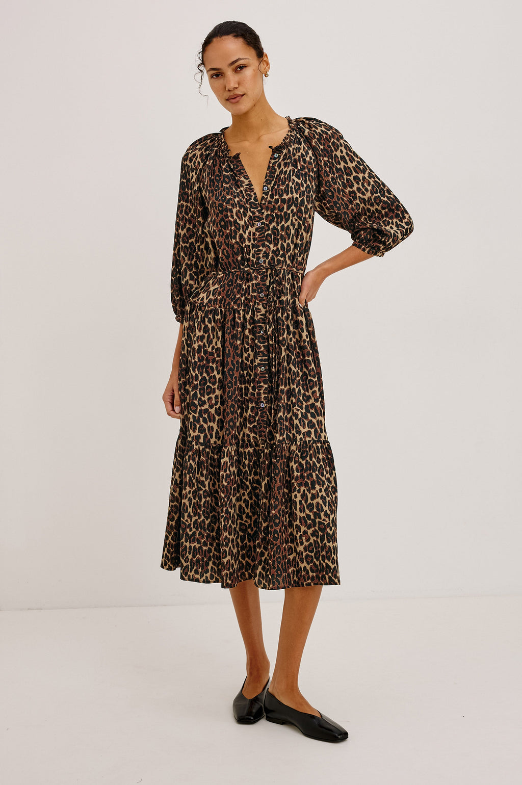Leanne Dress - Brown Nala