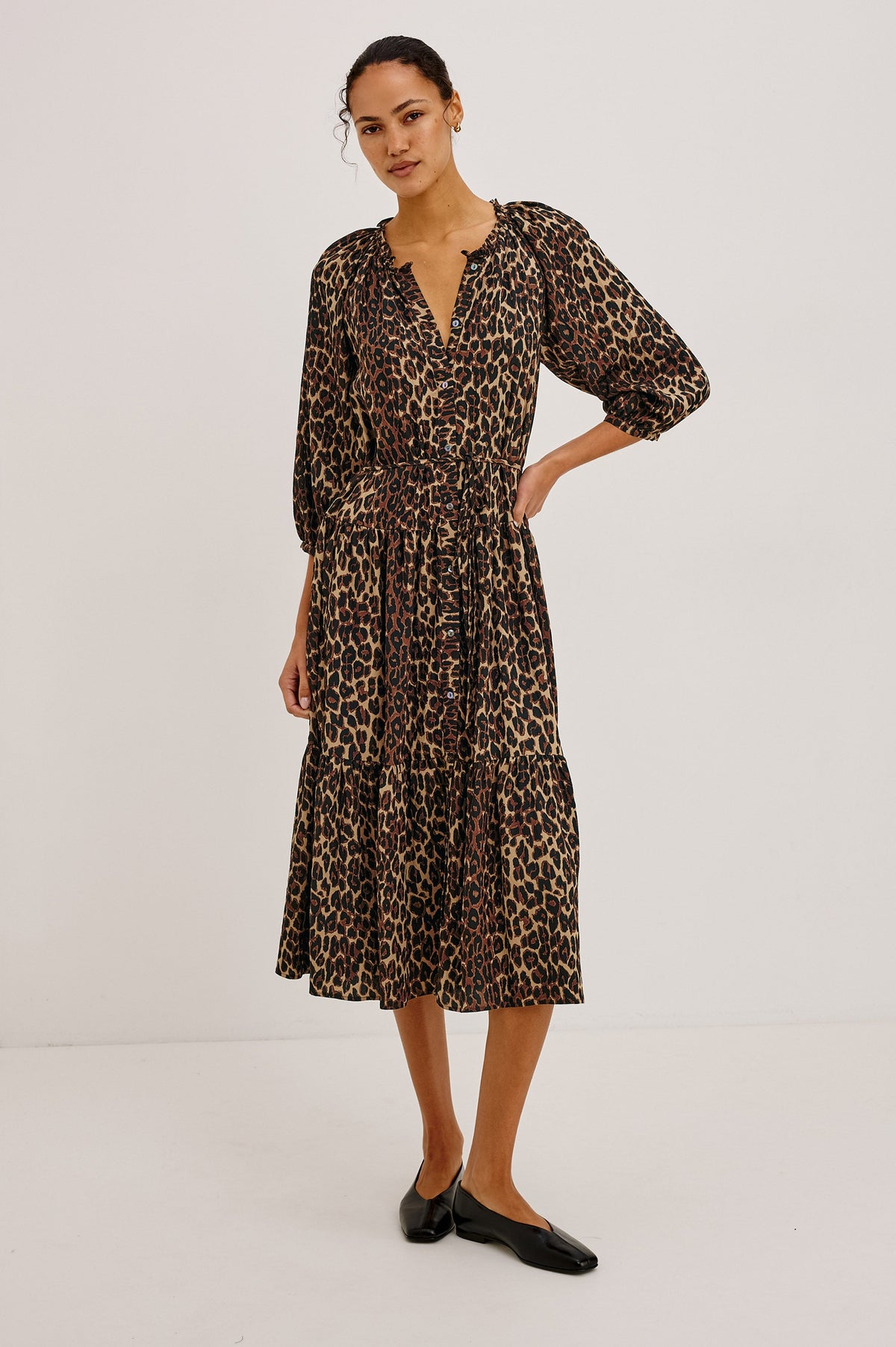Leanne Dress - Brown Nala