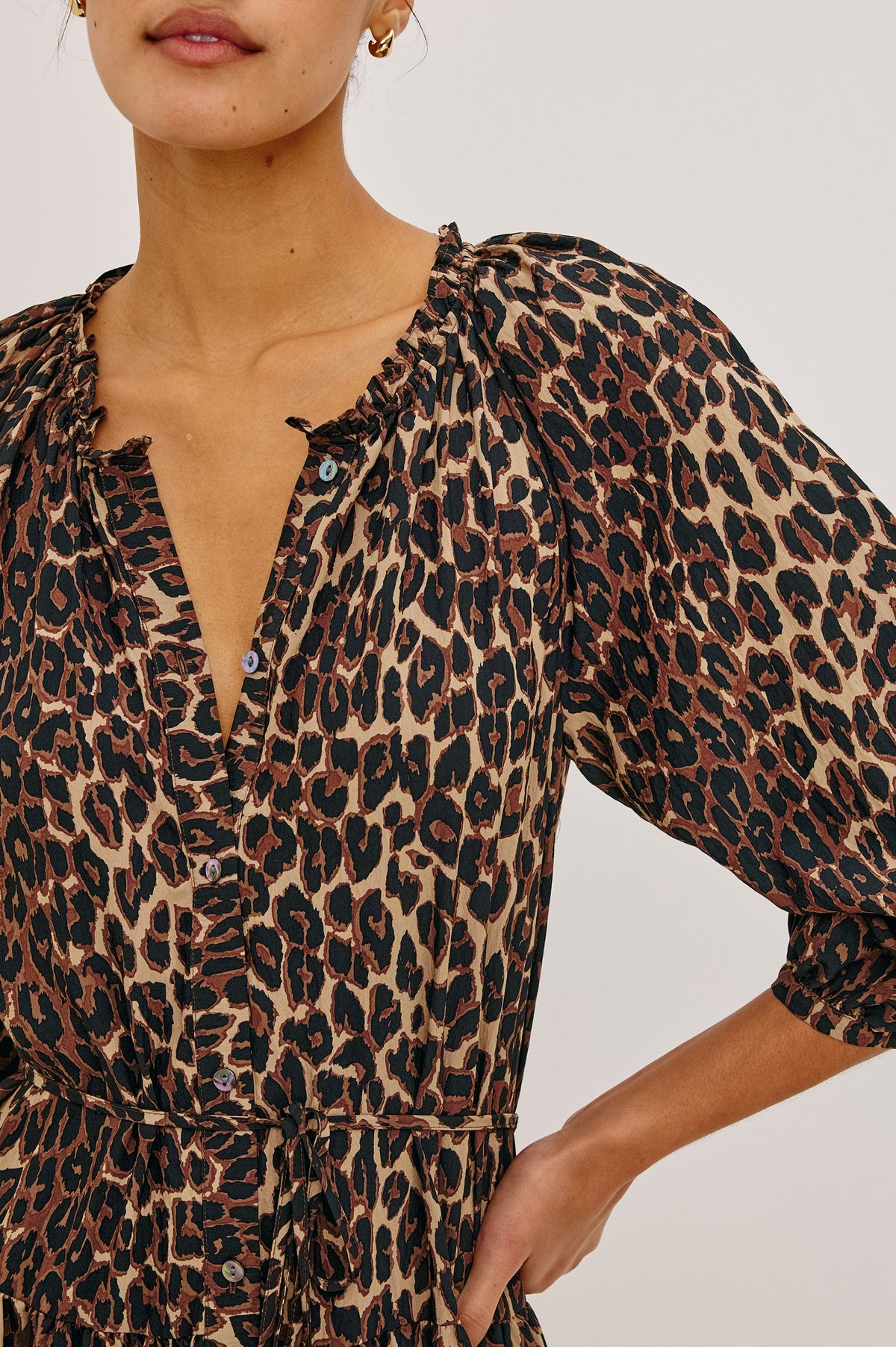 Leanne Dress - Brown Nala