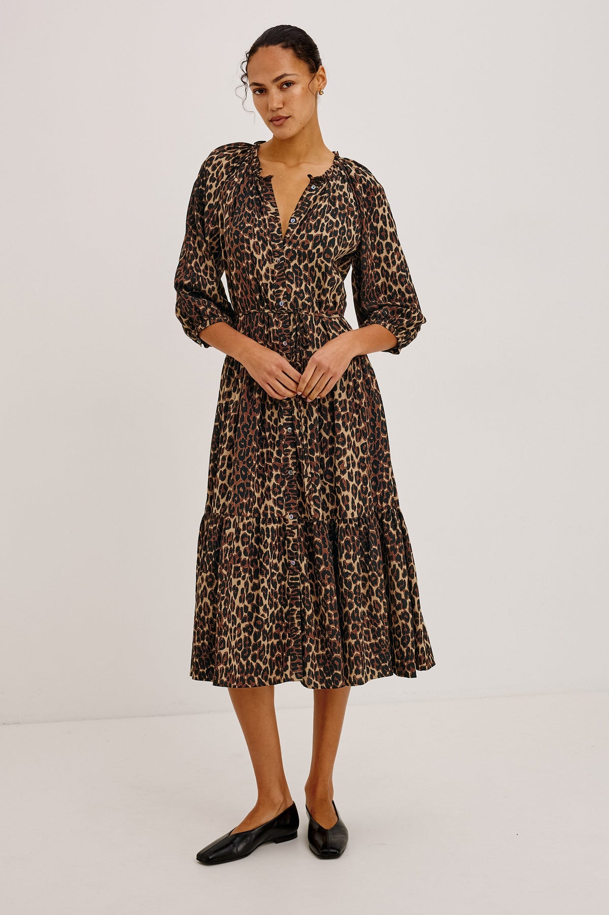 Leanne Dress - Brown Nala