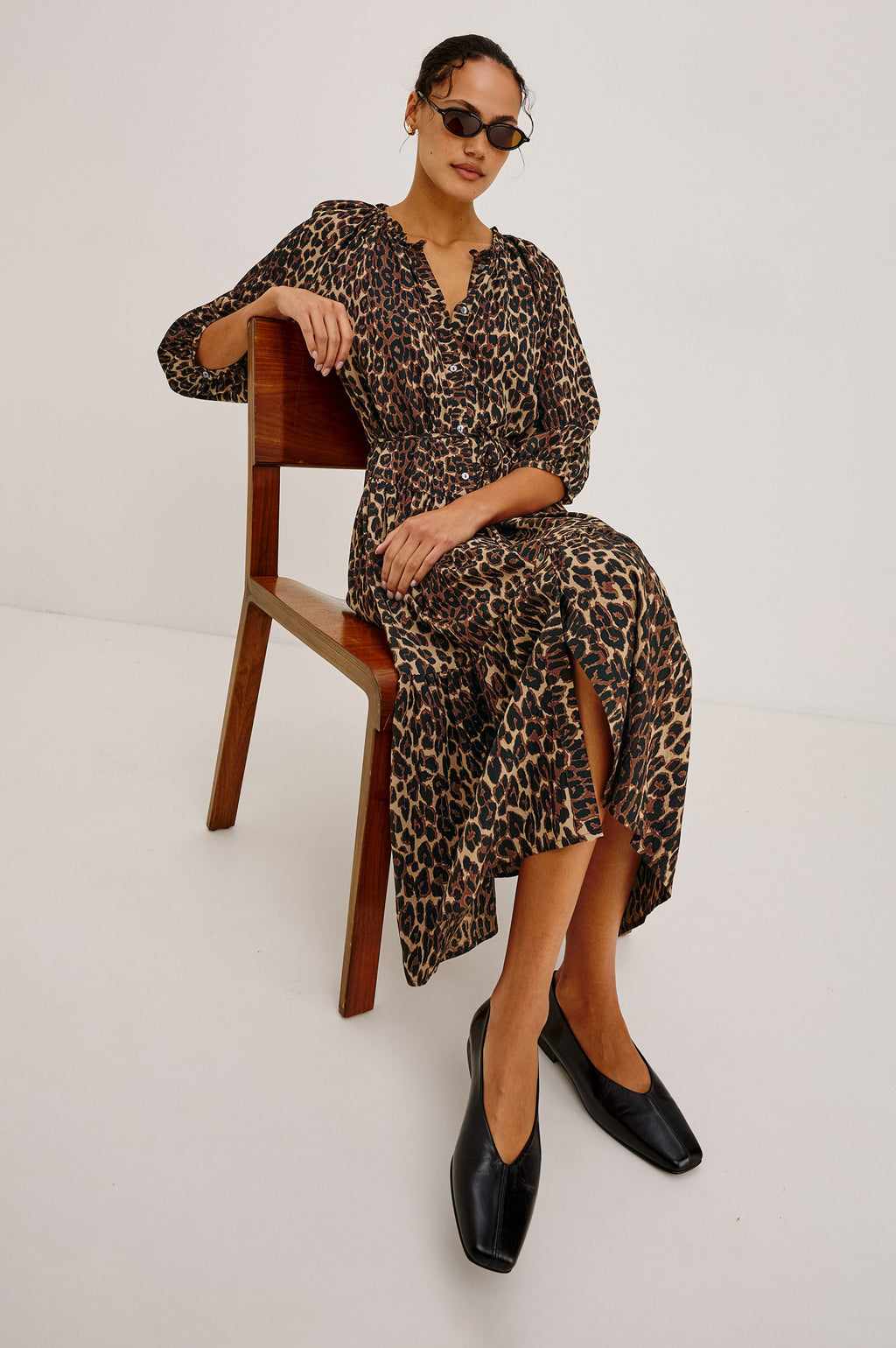 Leanne Dress - Brown Nala