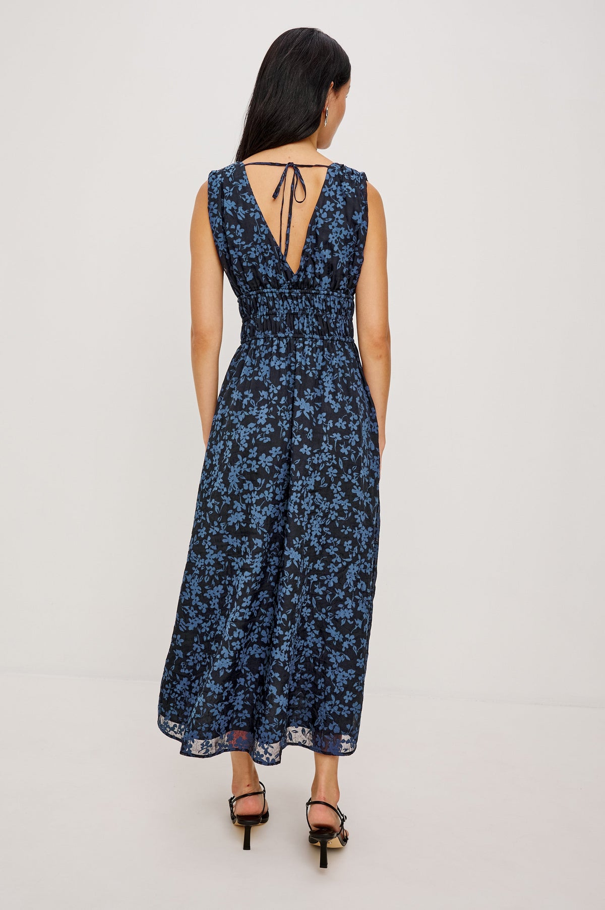 Lilith Dress - Midnight Silhouette Floral