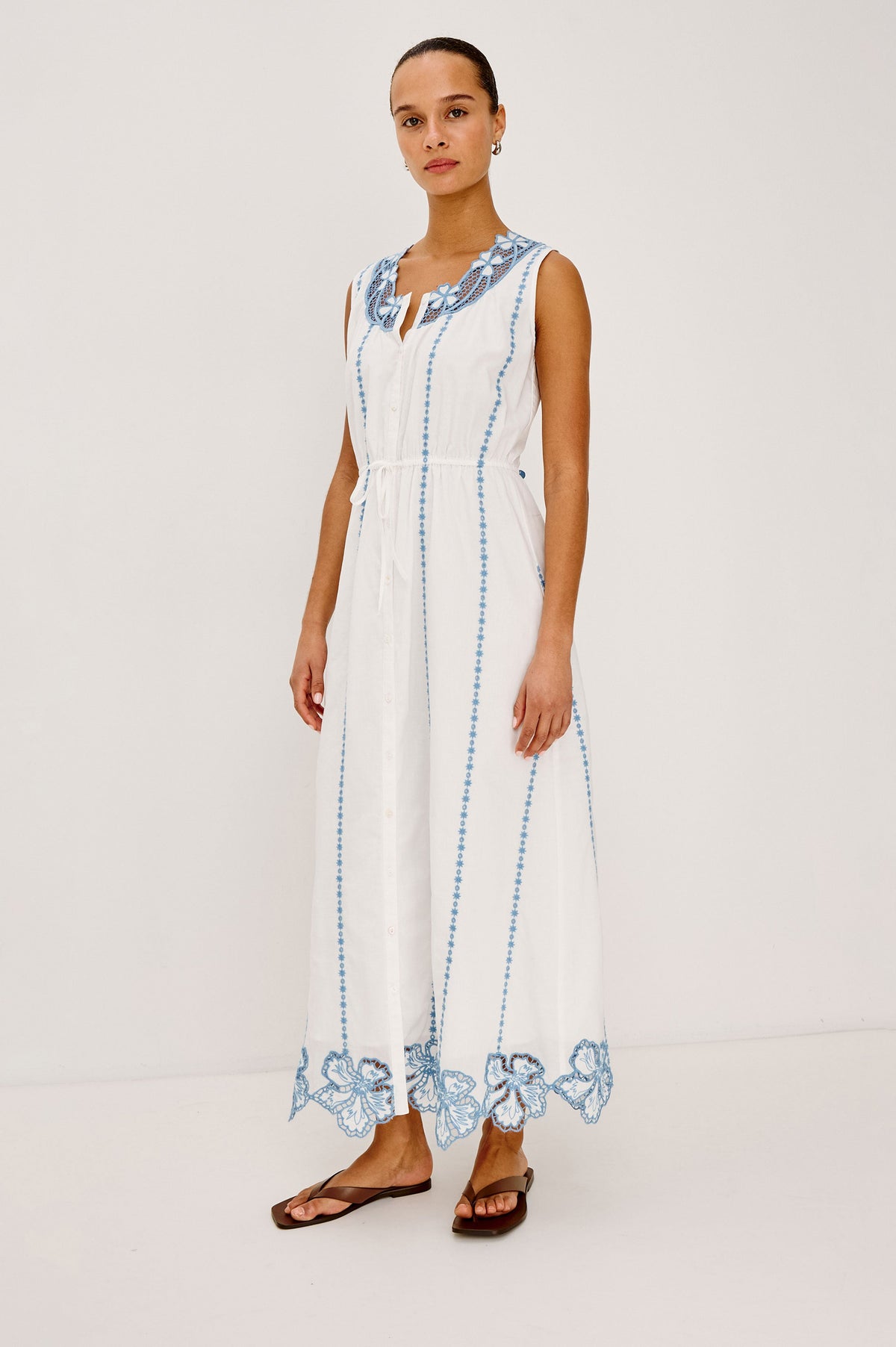Lorina Dress - White
