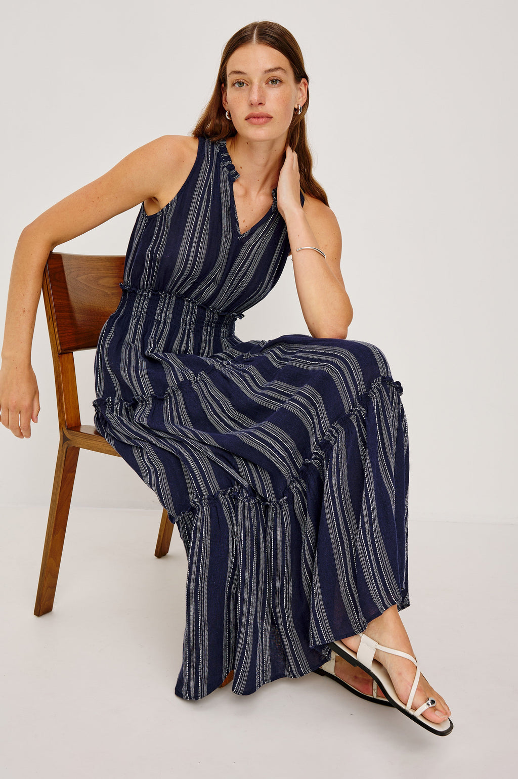 Loulou Dress - Magalia Stripe