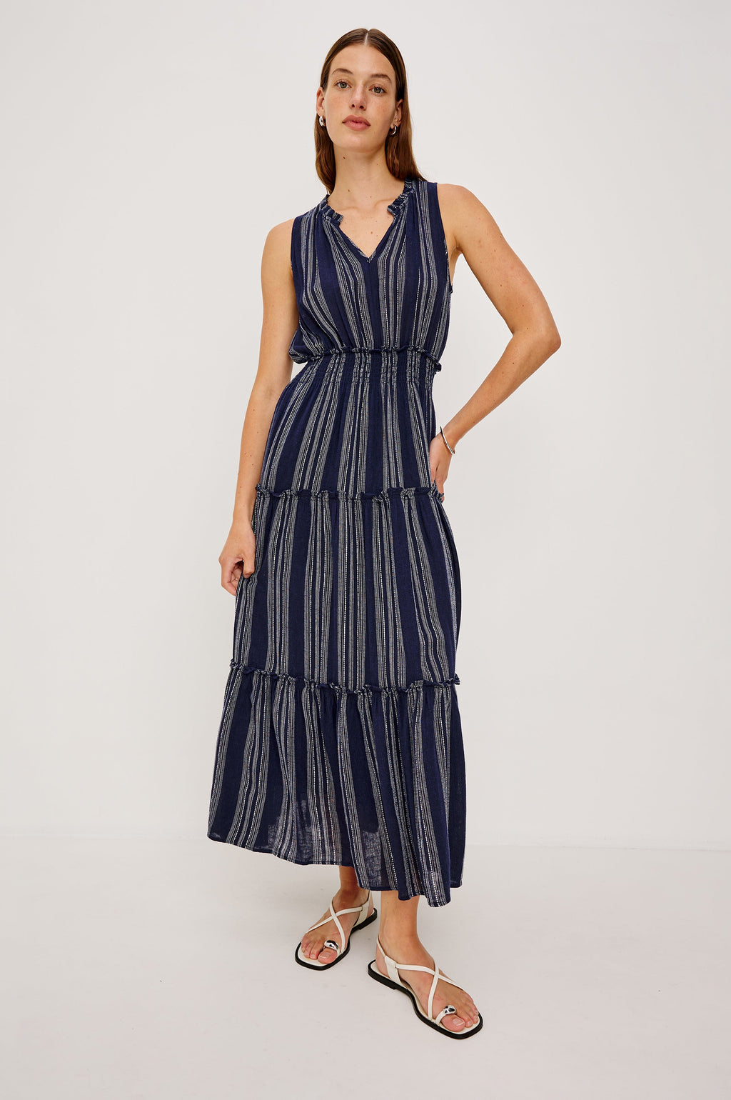 Loulou Dress - Magalia Stripe