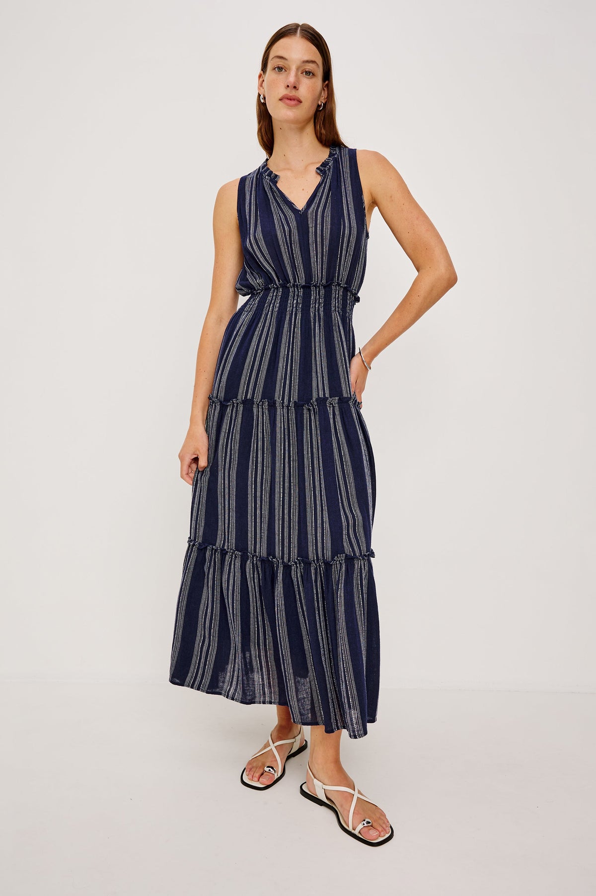 Loulou Dress - Magalia Stripe