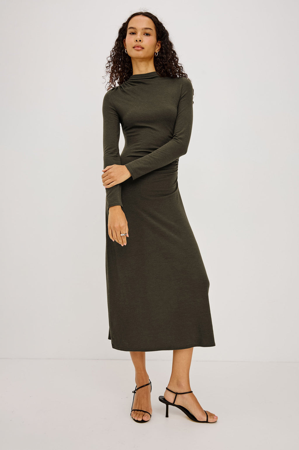 Margaret Dress - Heather Olive