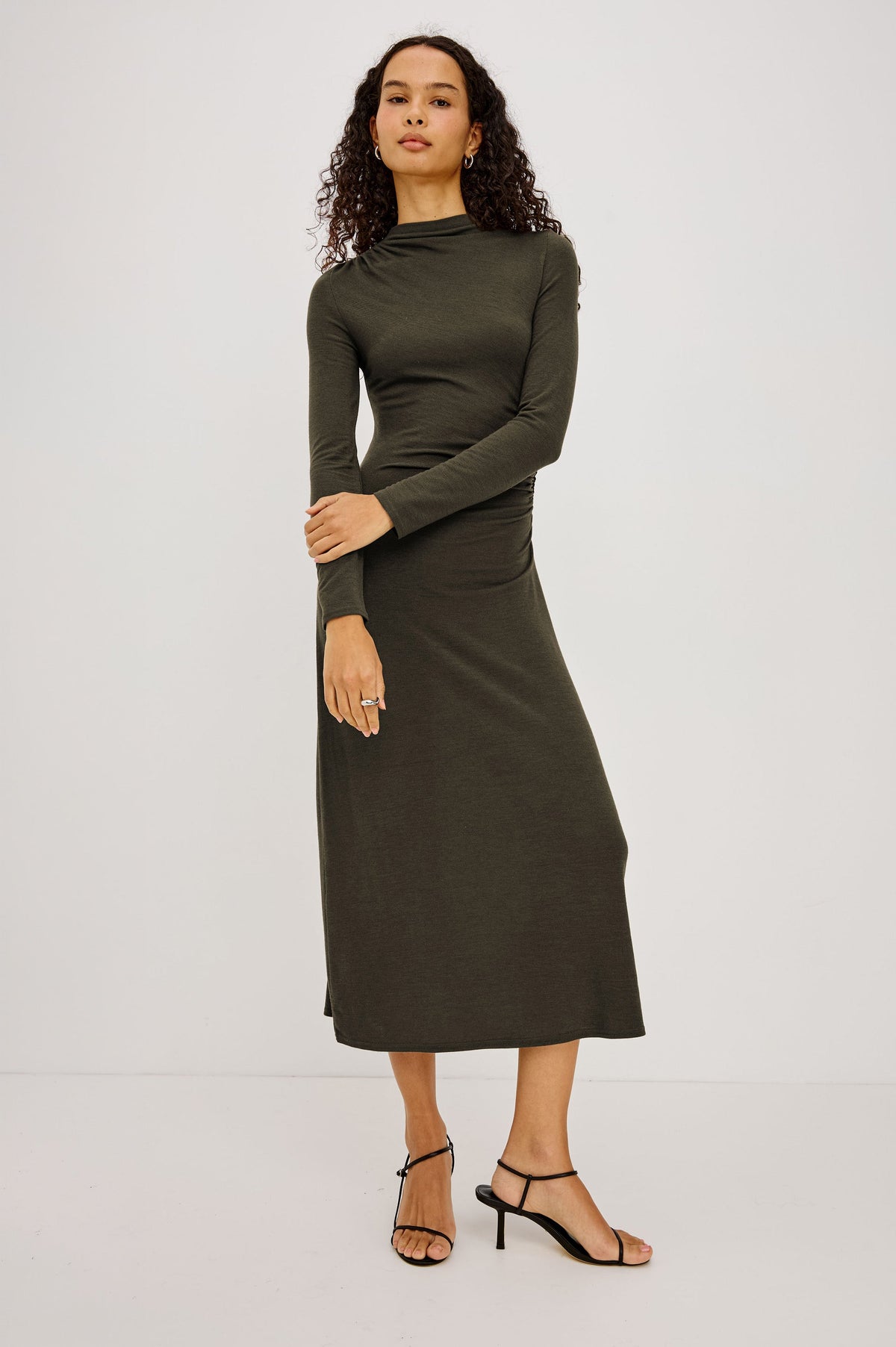 Margaret Dress - Heather Olive