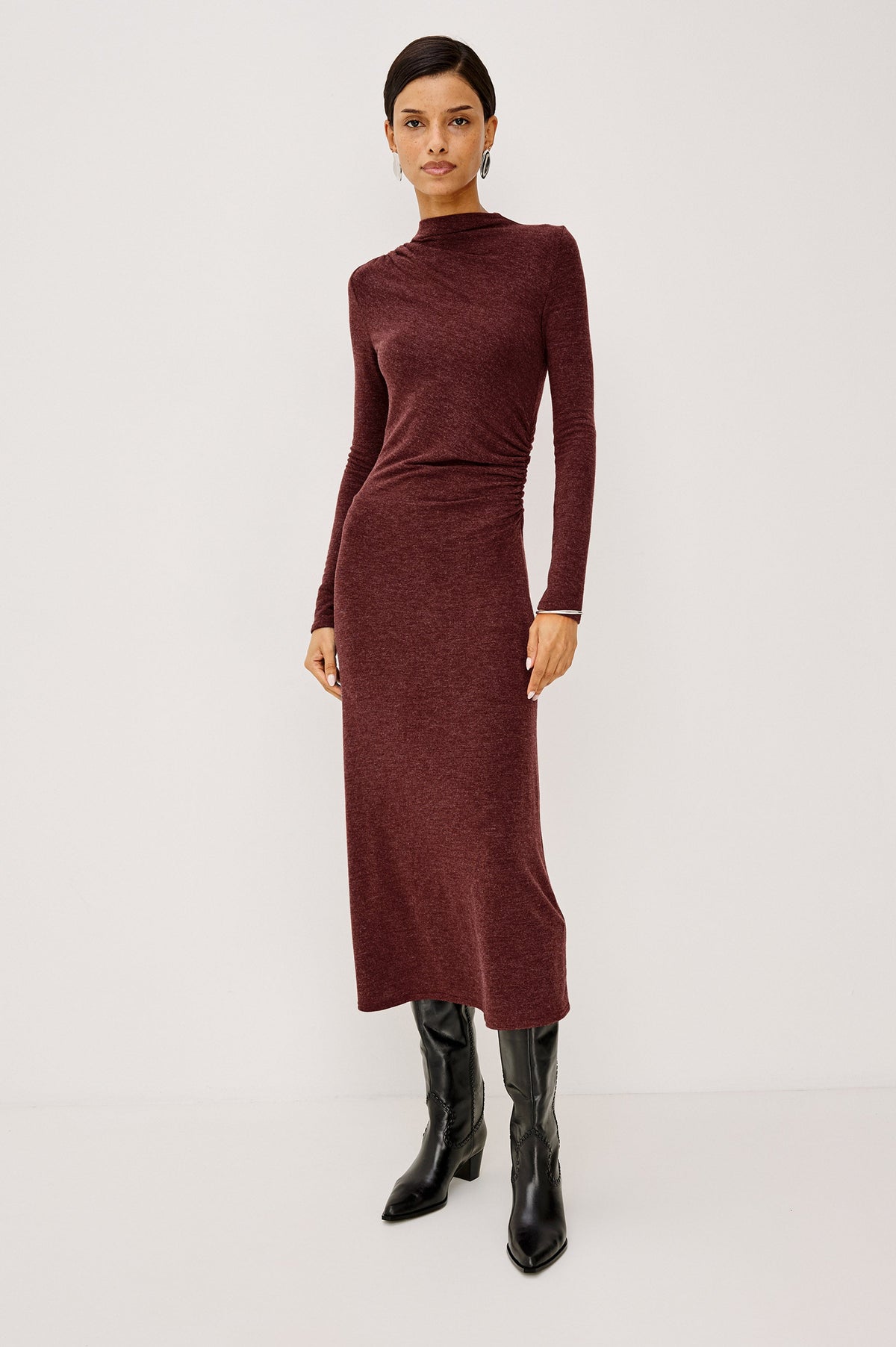 Margaret Dress - Merlot
