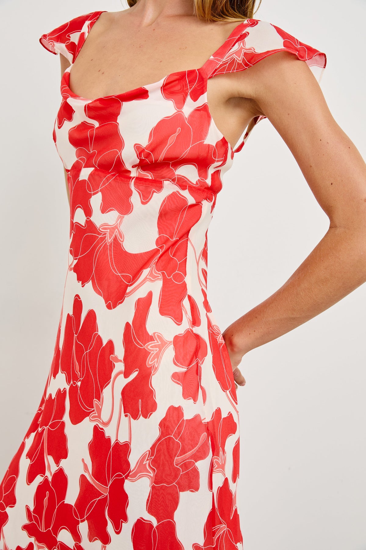Marigold Dress - Scarlet Hibiscus