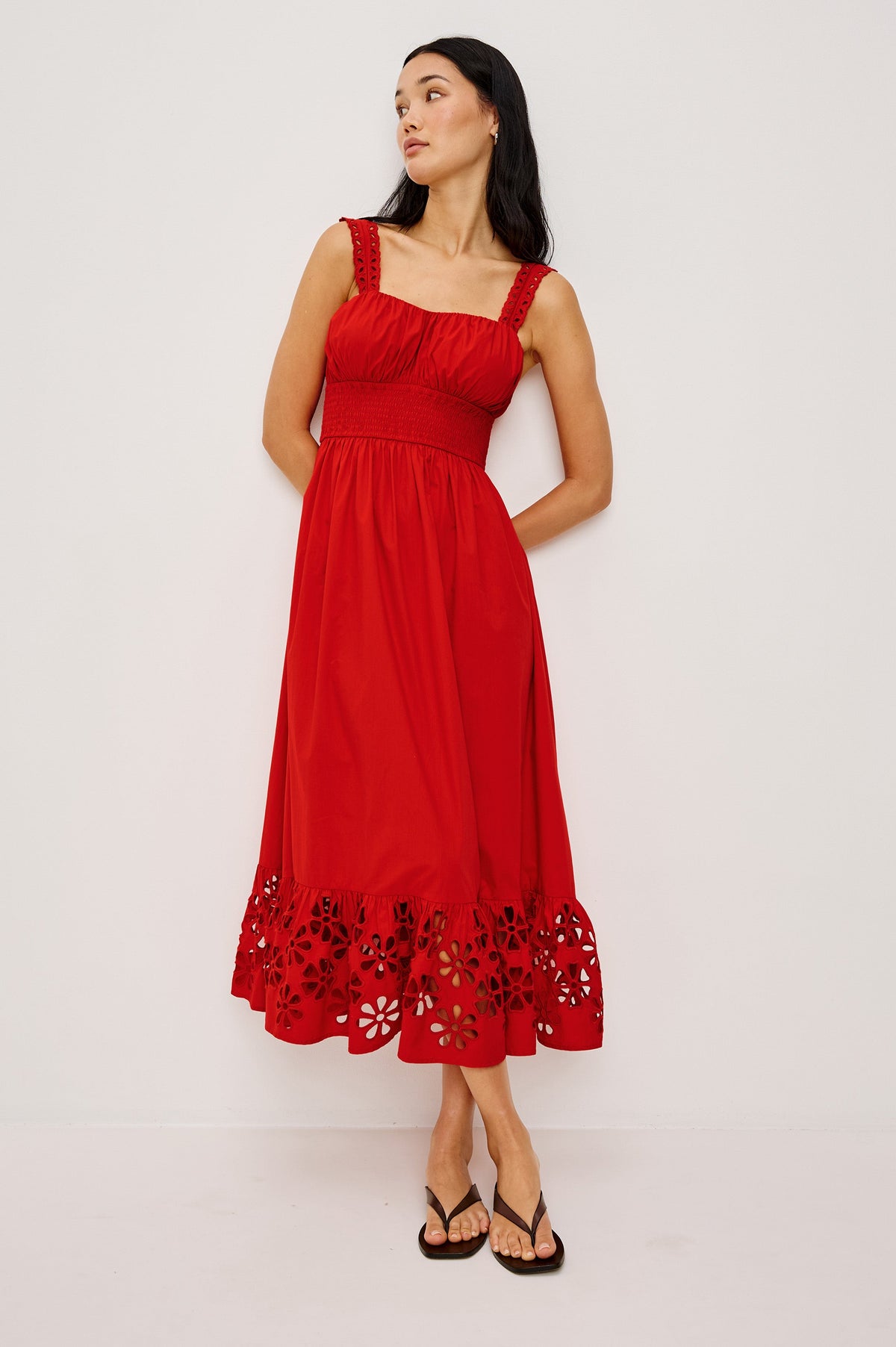 Moira Dress - Scarlet