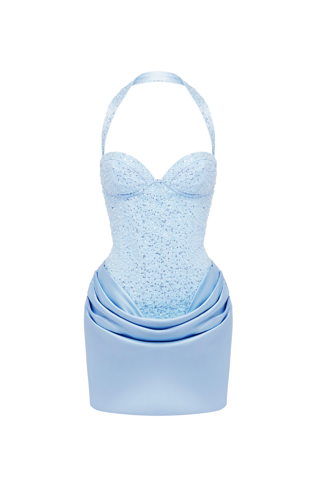 Nour Mini Dress - Glacier Blue