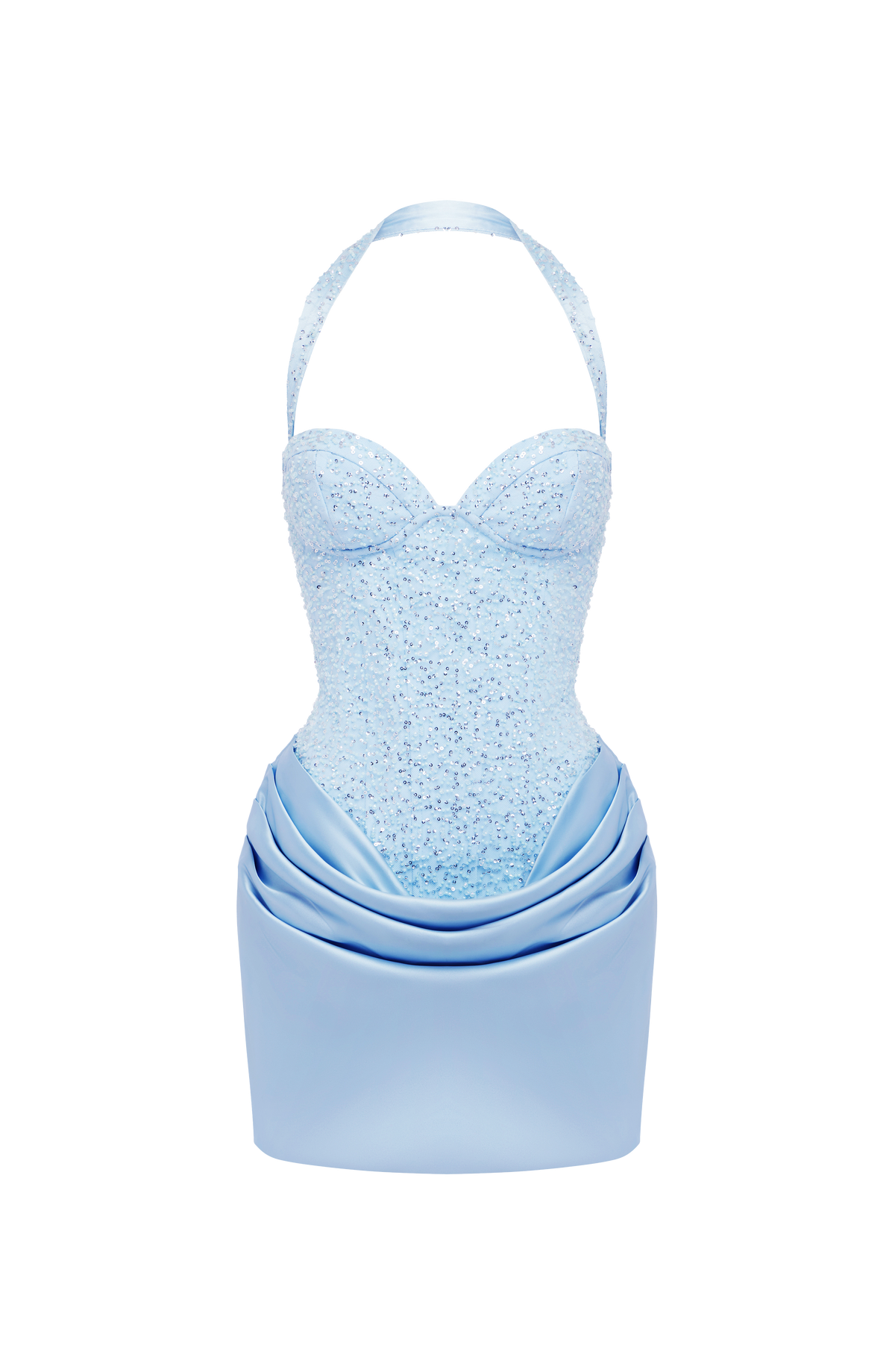 Nour Mini Dress - Glacier Blue