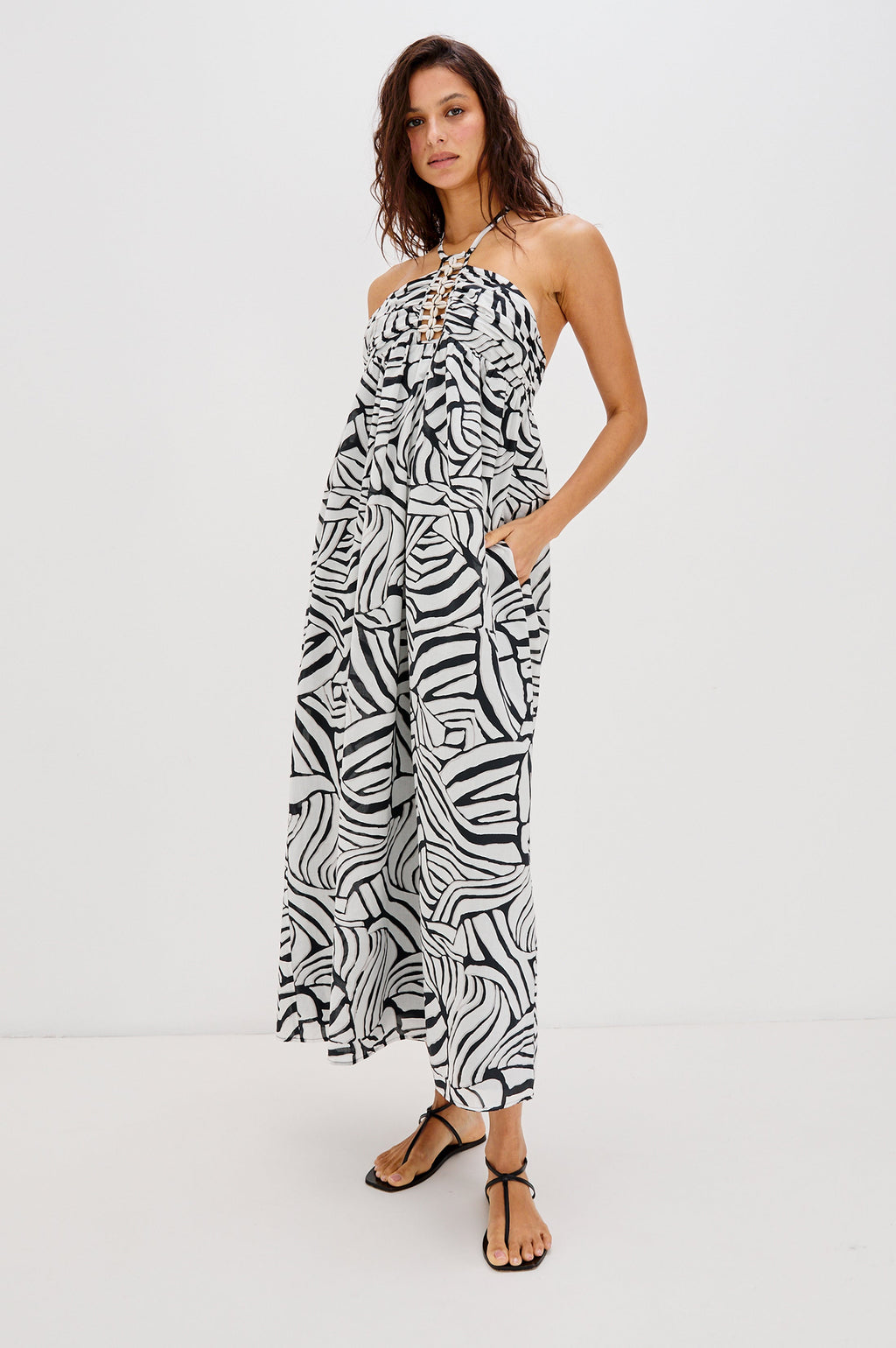 Rails X Lspace Palazzo Dress - Playa Blanca