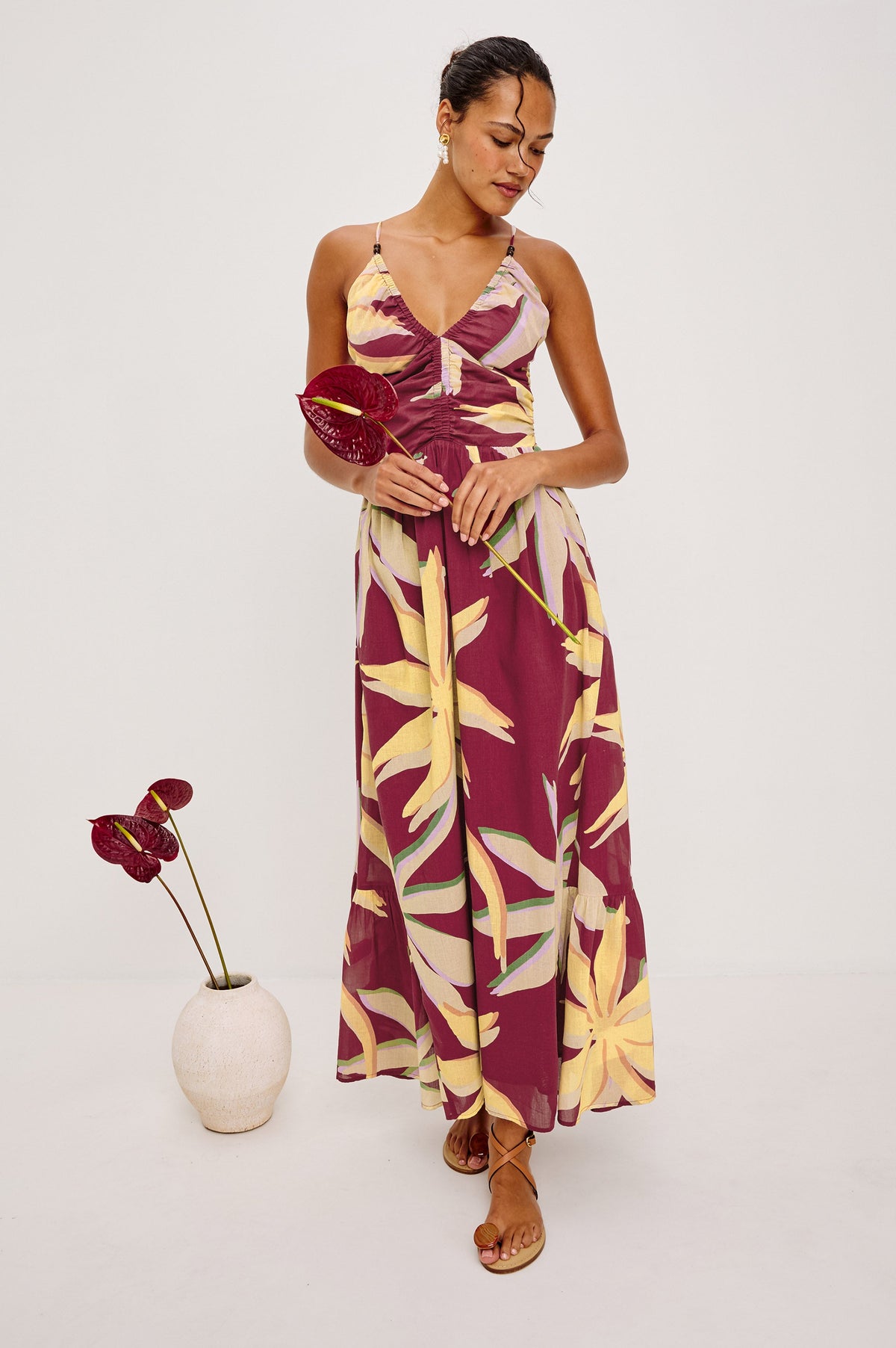 Palm Dress - Red Palma