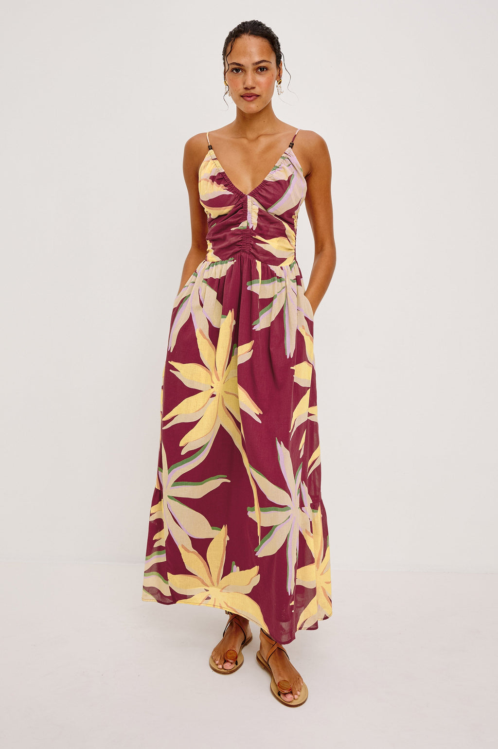 Palm Dress - Red Palma
