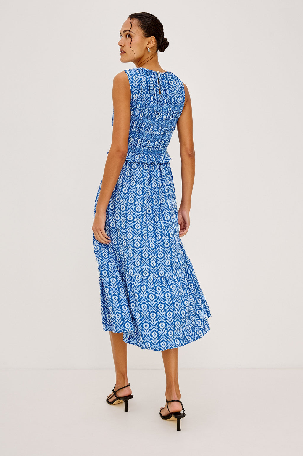 Rialto Dress - Blue Ikat