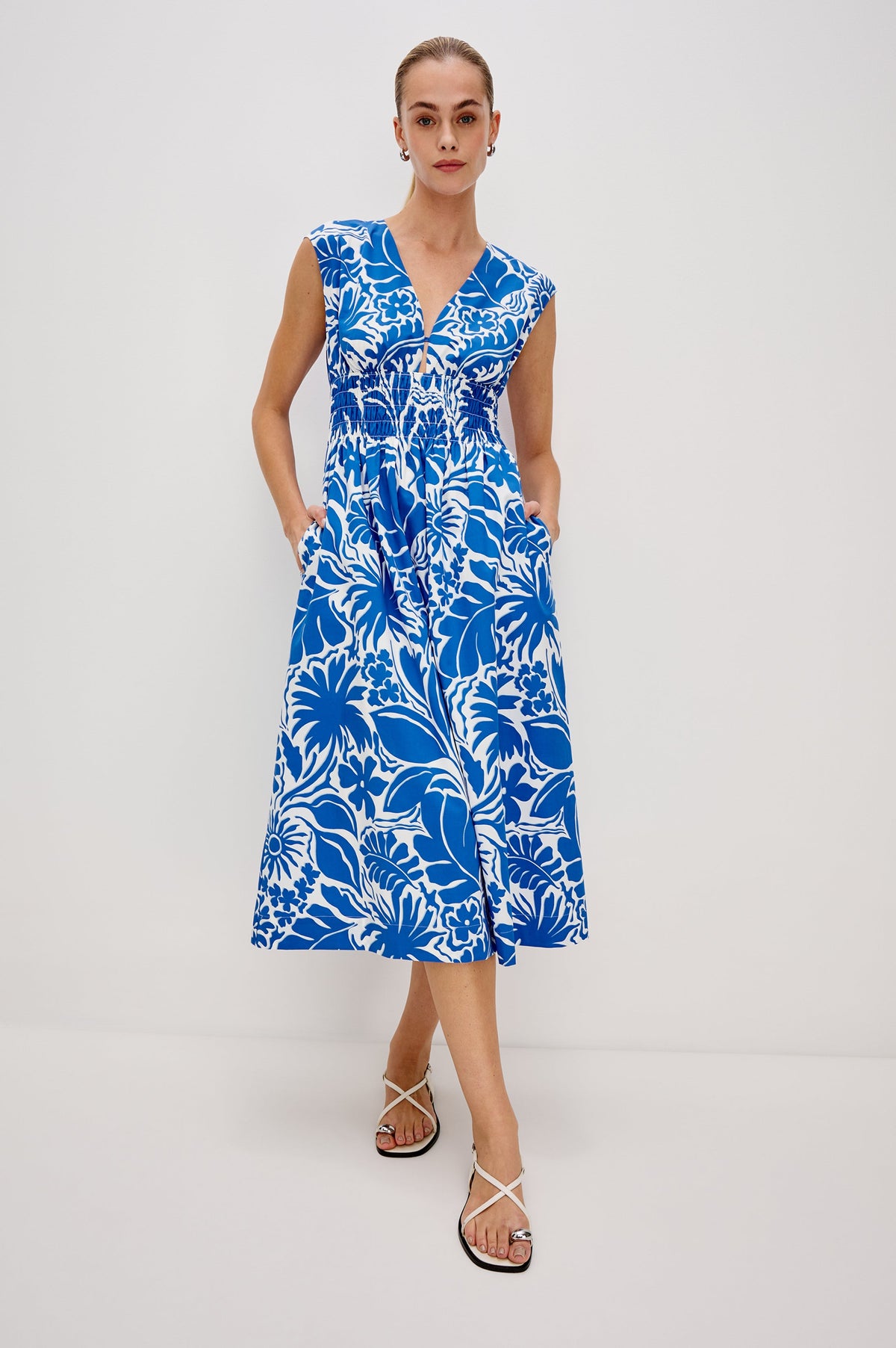Roxanne Dress - Blue Riviera