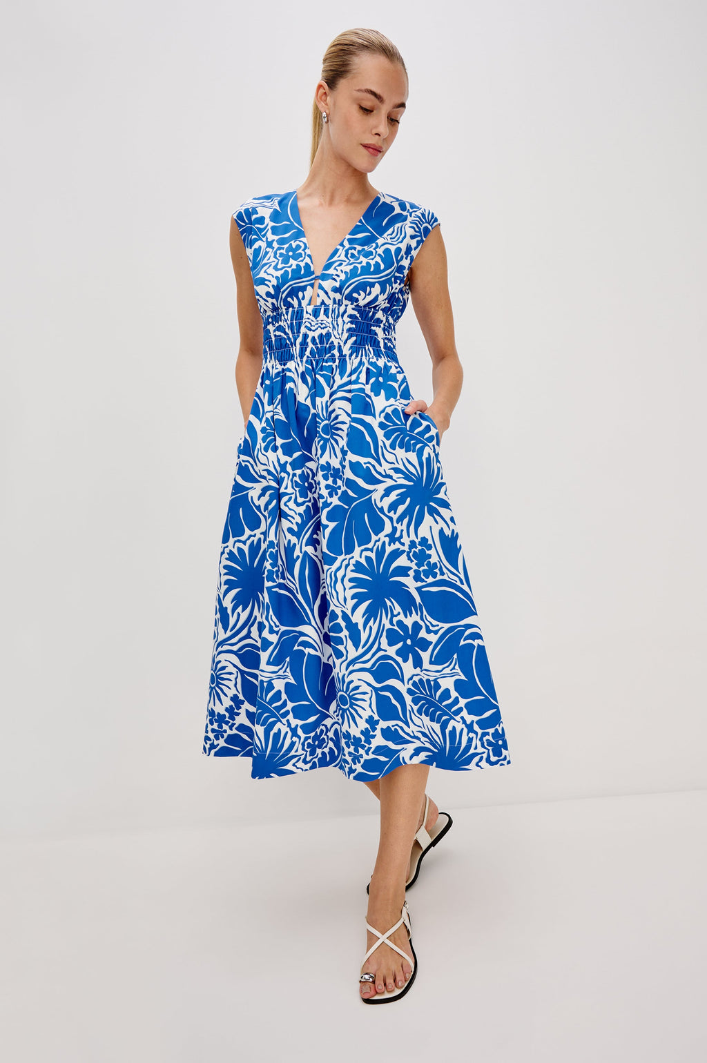 Roxanne Dress - Blue Riviera