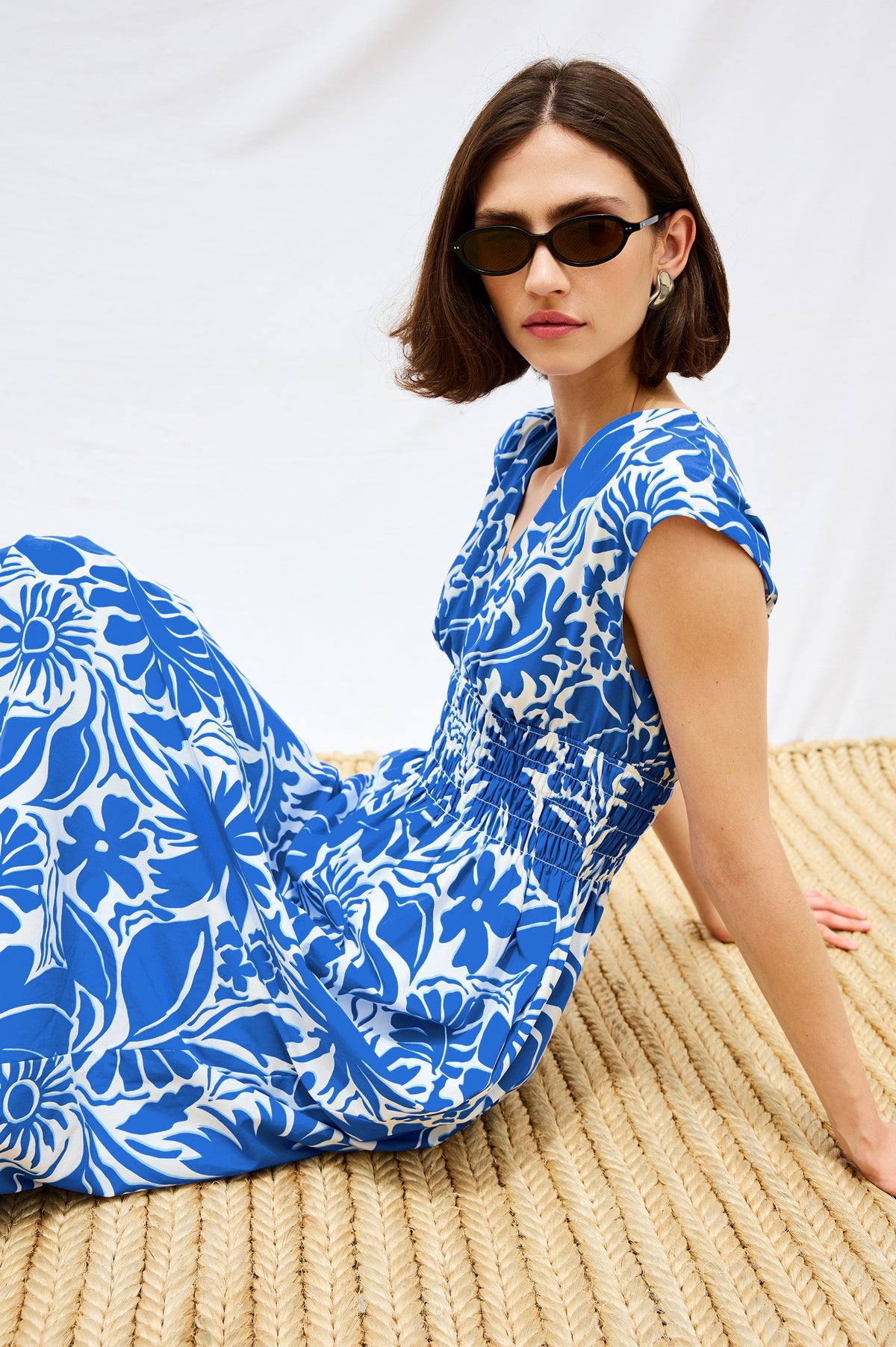 Roxanne Dress - Blue Riviera