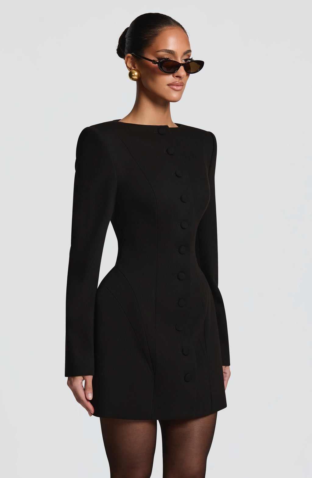 Azzurra Mini Dress - Black