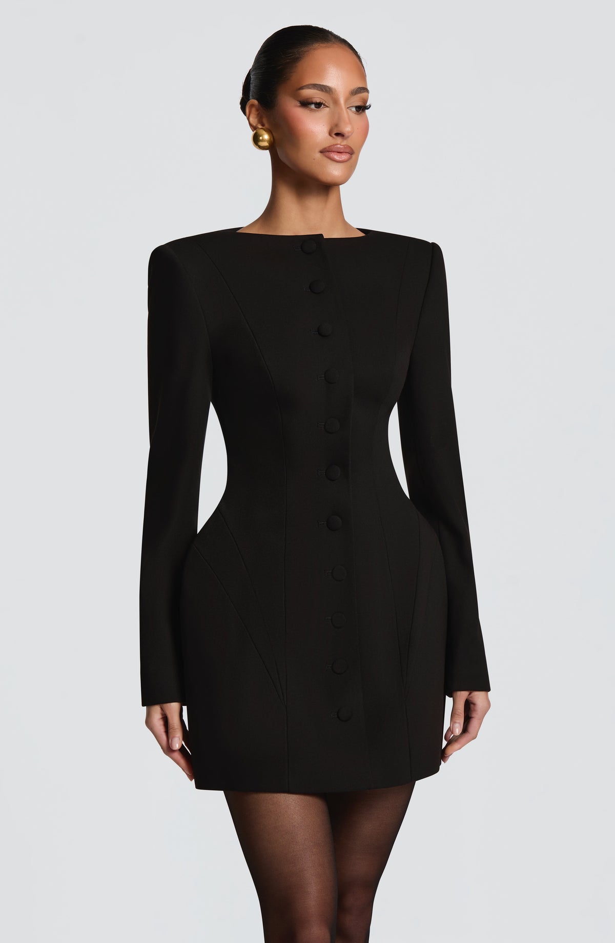 Azzurra Mini Dress - Black