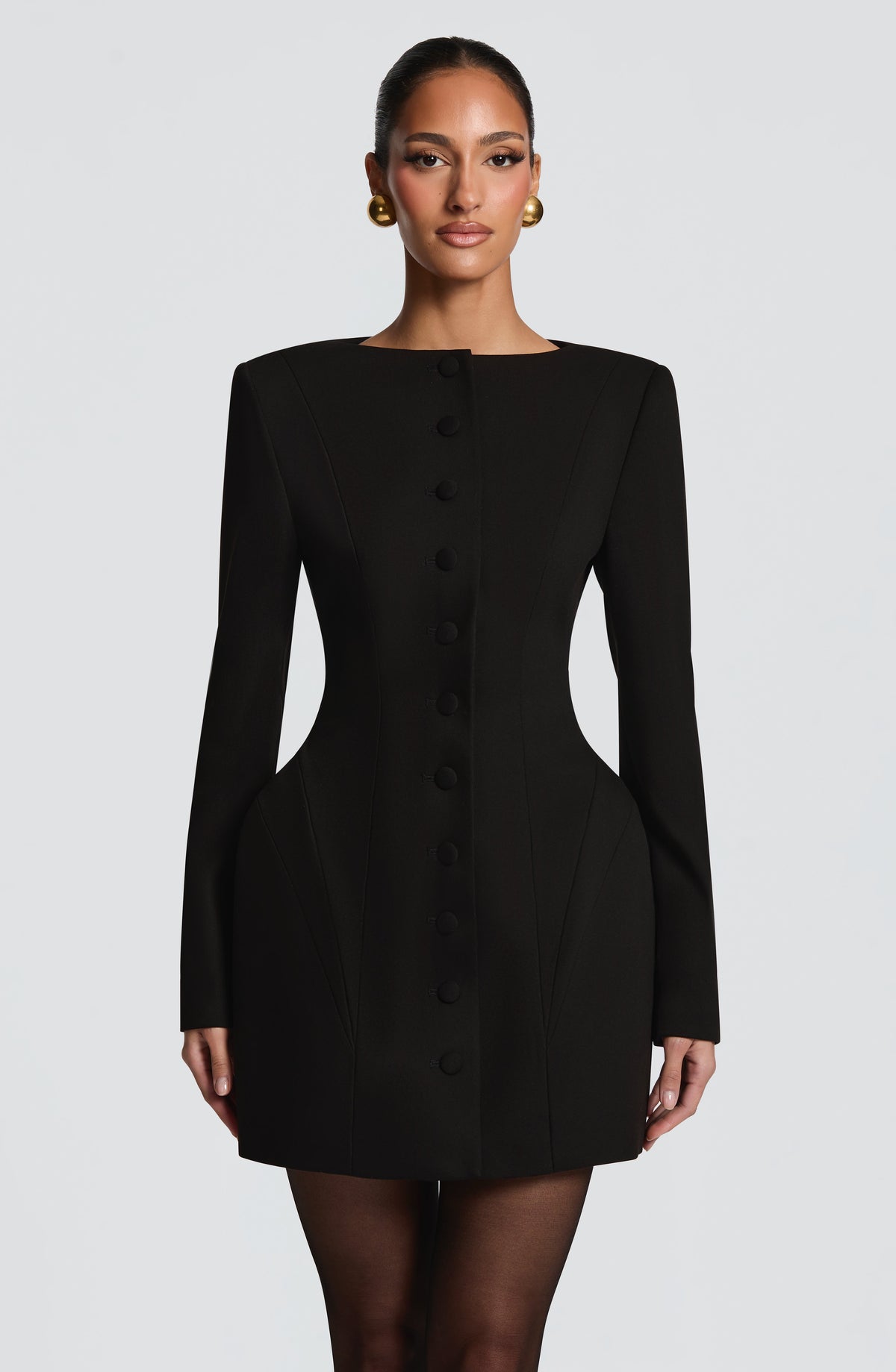 Azzurra Mini Dress - Black