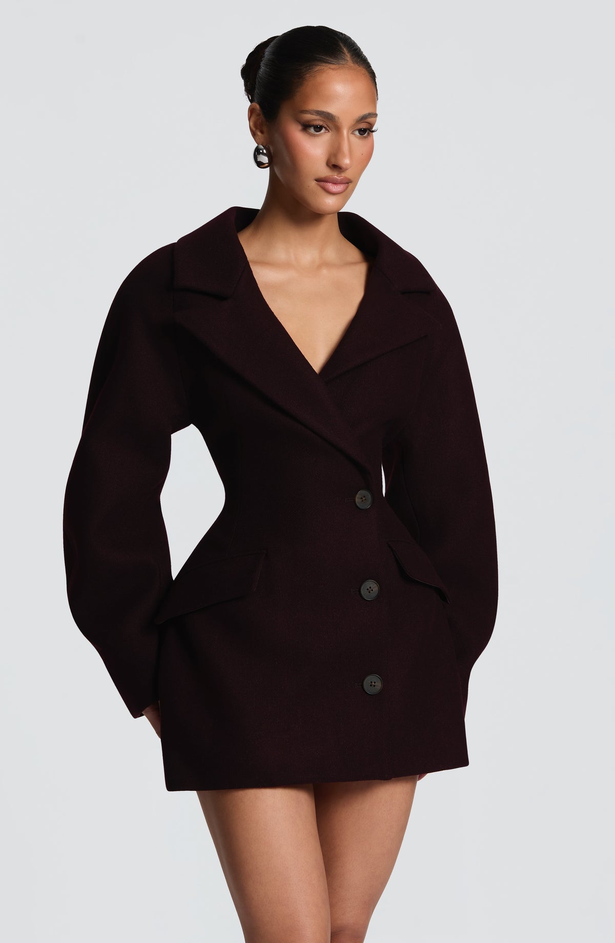 Dylan Blazer Dress - Plum