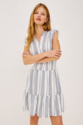 Samina Dress - Salino Stripe